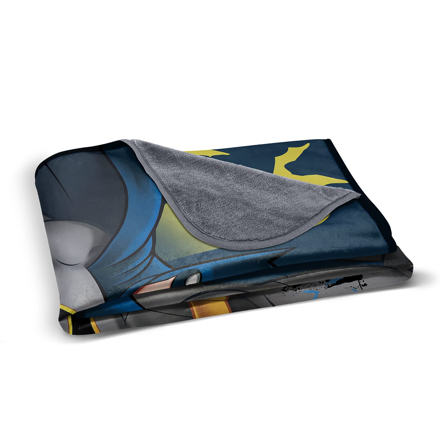 Batman The Bravest Pixel Fleece Blanket - Soft & Cozy Customized Superhero Blanket for Adults & Kids | Perfect for Movie Nights, Gaming, and Bedroom Decor