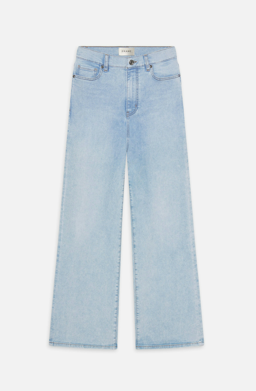 FRAME Le Slim Palazzo Jeans - High Waisted Skinny Pants for Women | Stretch Denim, Comfort Fit | Perfect for Work, Casual Outfits & Night Out