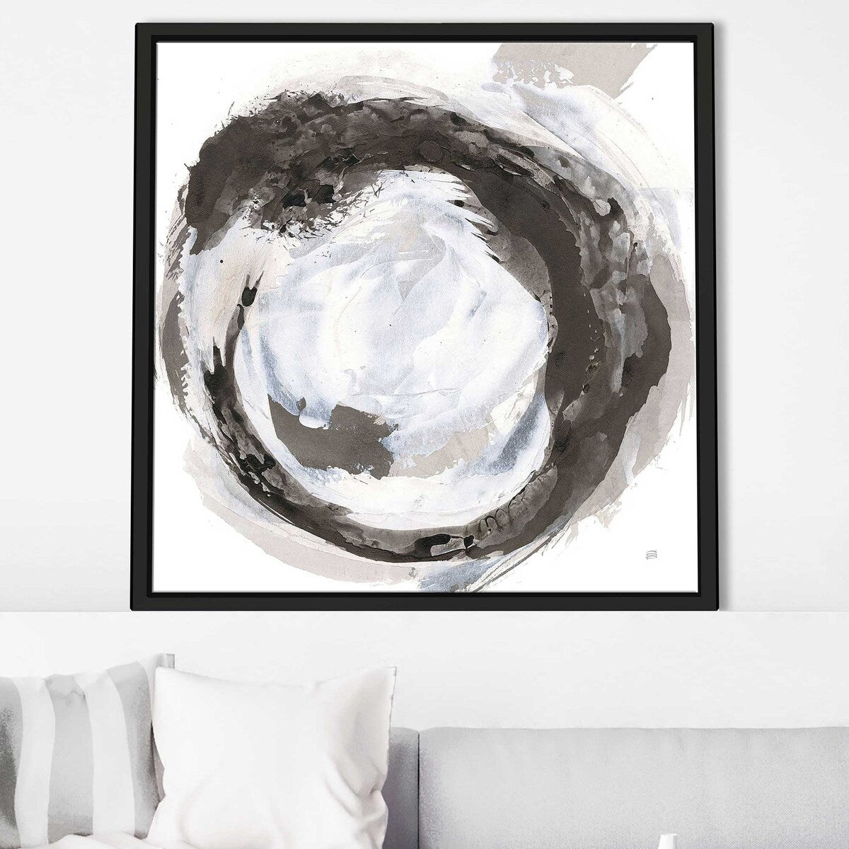 Beginning III Art Print on Floating Canvas - Modern Wall Decor for Living Room, Bedroom & Office