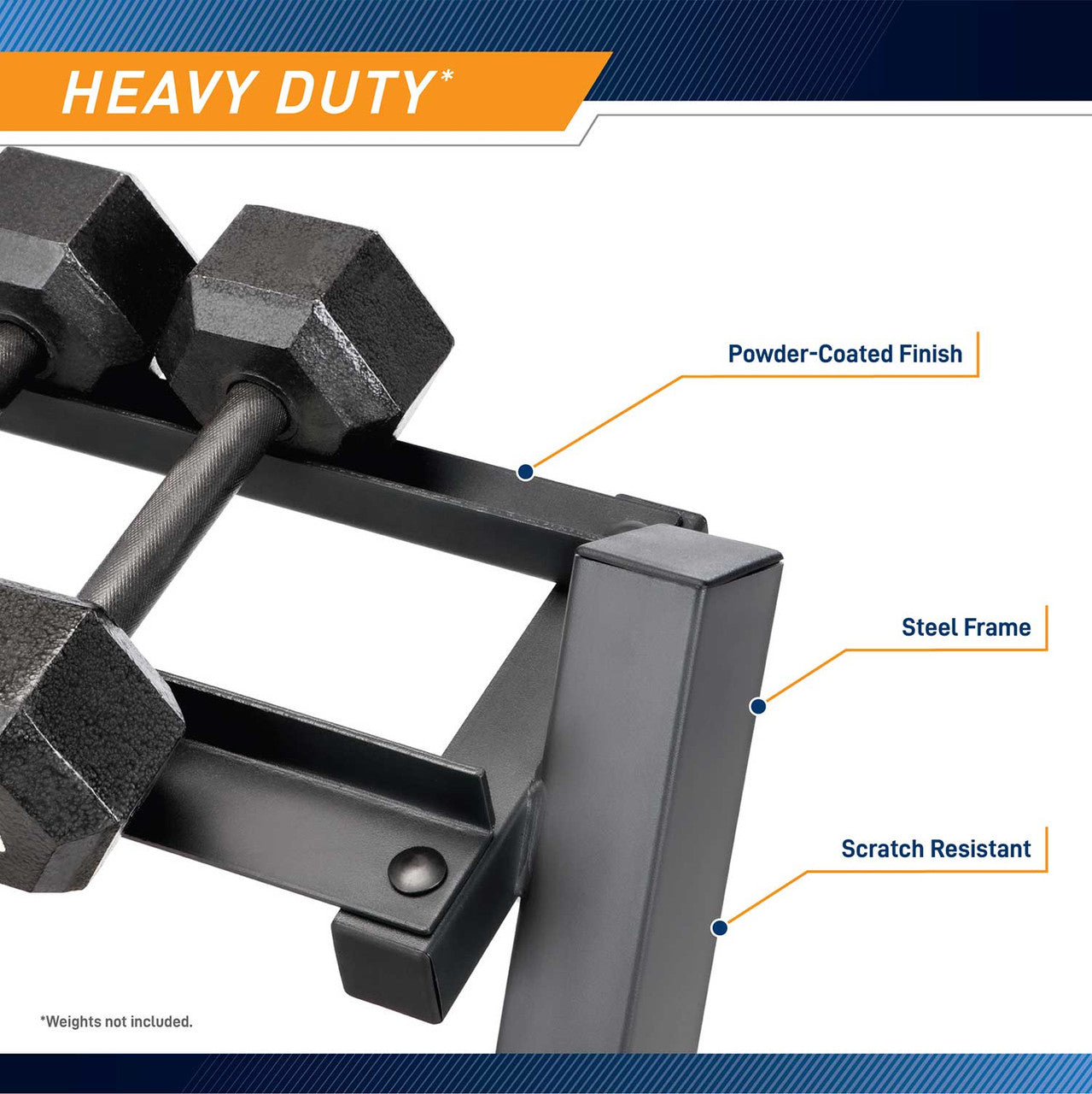 Marcy 3-Tier Dumbbell Weight Rack DBR 86 - Heavy Duty Dumbbell Storage Organizer for Home Gym, Garage, and Fitness Studio