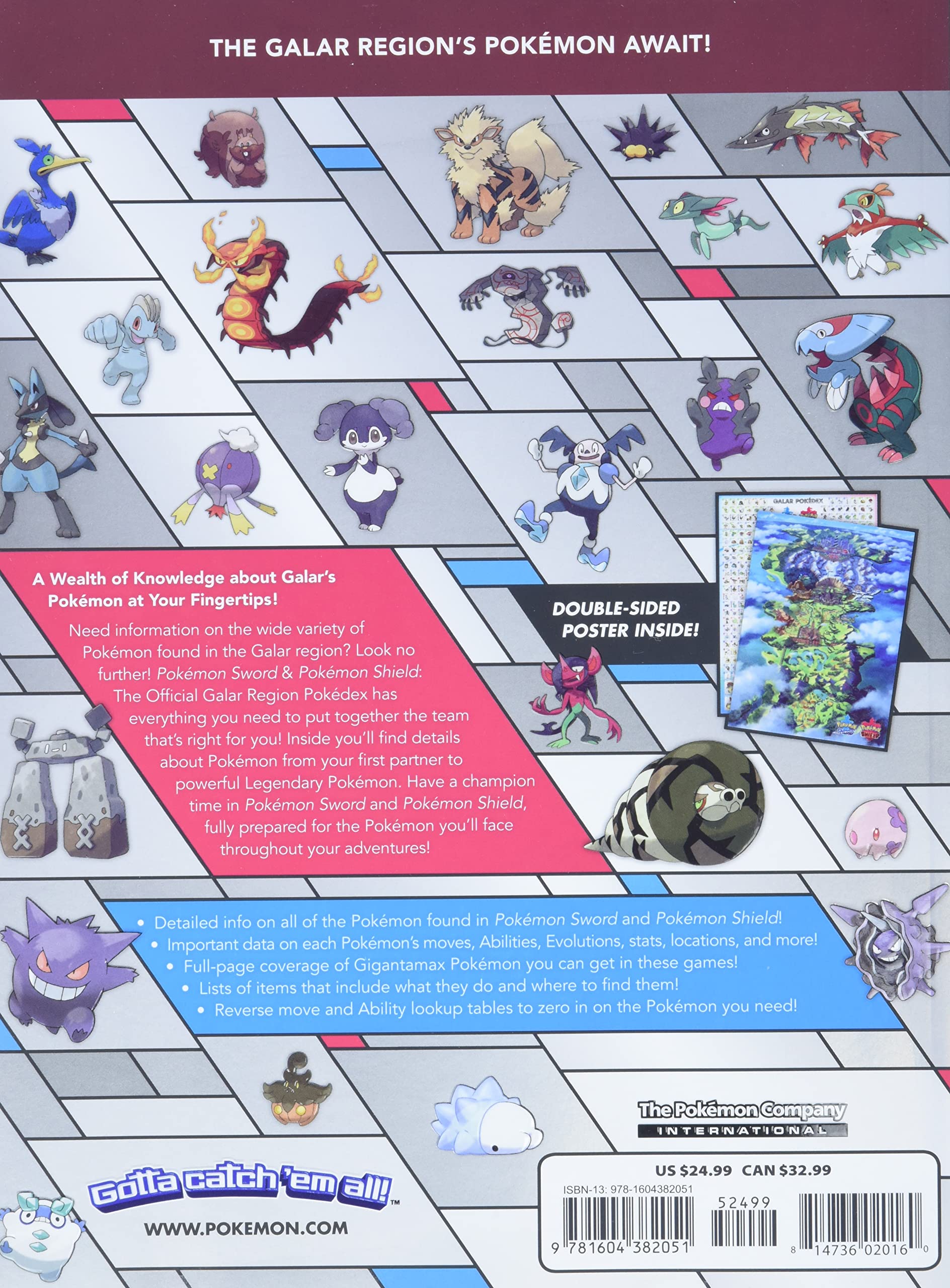 Official Pokemon Sword & Shield Galar Region Pokedex Guide - Complete Character List & Game Strategy for Nintendo Switch - Perfect for Trainers & Collectors