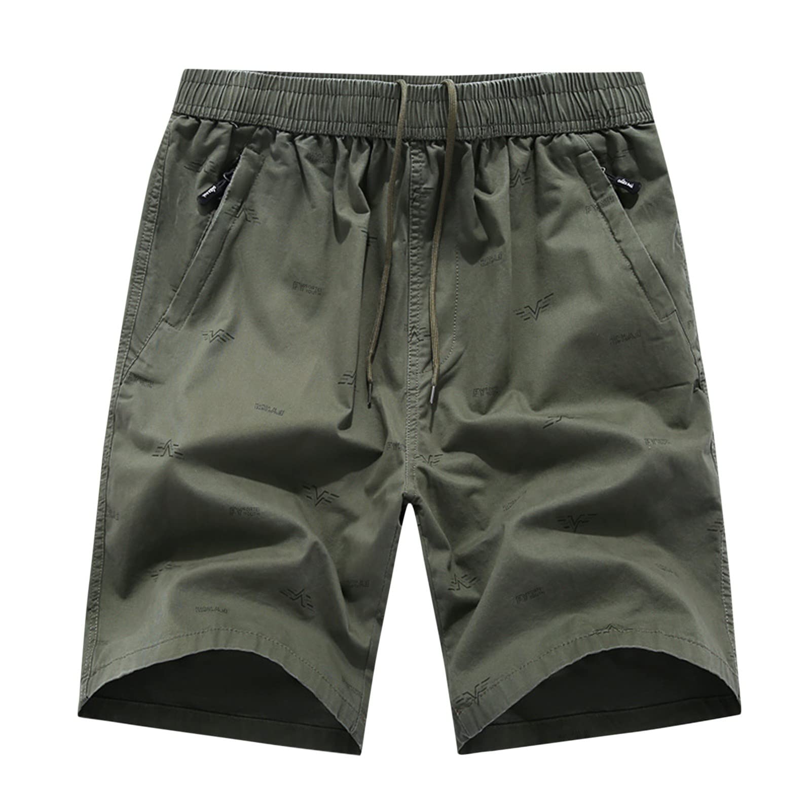 **LindoMaker Men's 5-Inch Inseam Cotton Shorts - Relaxed Fit, Breathable & Comfortable for Gym, Workout, Running, Travel & Casual Wear**