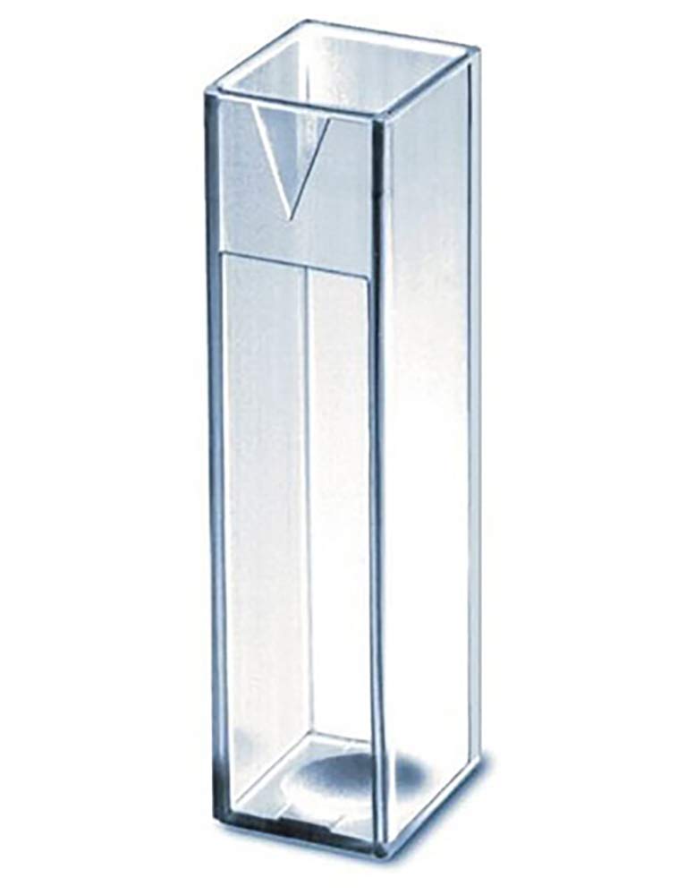 BrandTech Polystyrene Macro Cuvettes - 2.5mL to 4.5mL Capacity, 500/Pack - Ideal for Spectrophotometry, Lab Testing, and Chemical Analysis
