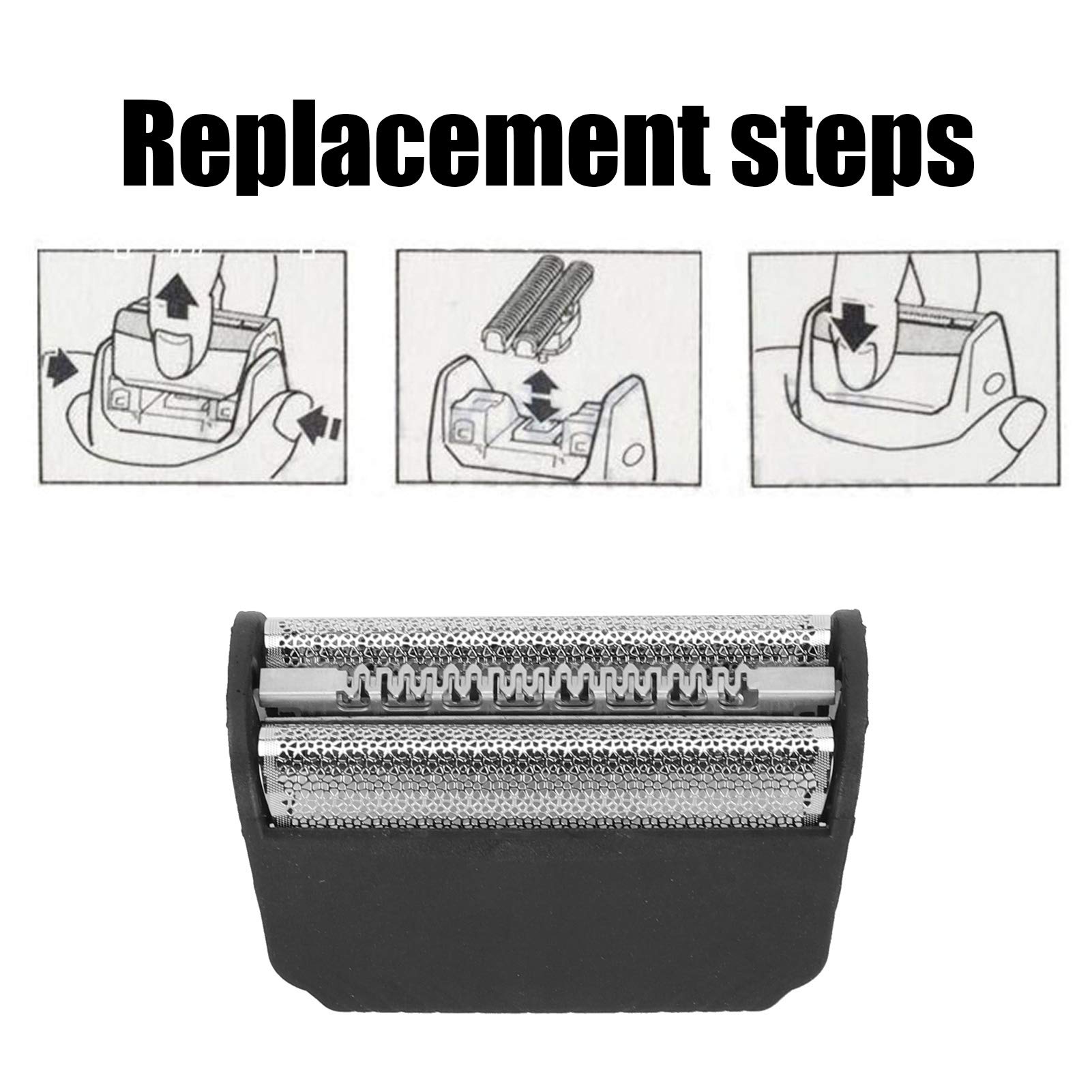 Braun 30B Replacement Cutter Head with Tooth Comb Technology - Compatible with Braun Series 3 310s 330s 340s Electric Shavers - Precision Trimmer for Smooth Shaving at Home or Travel