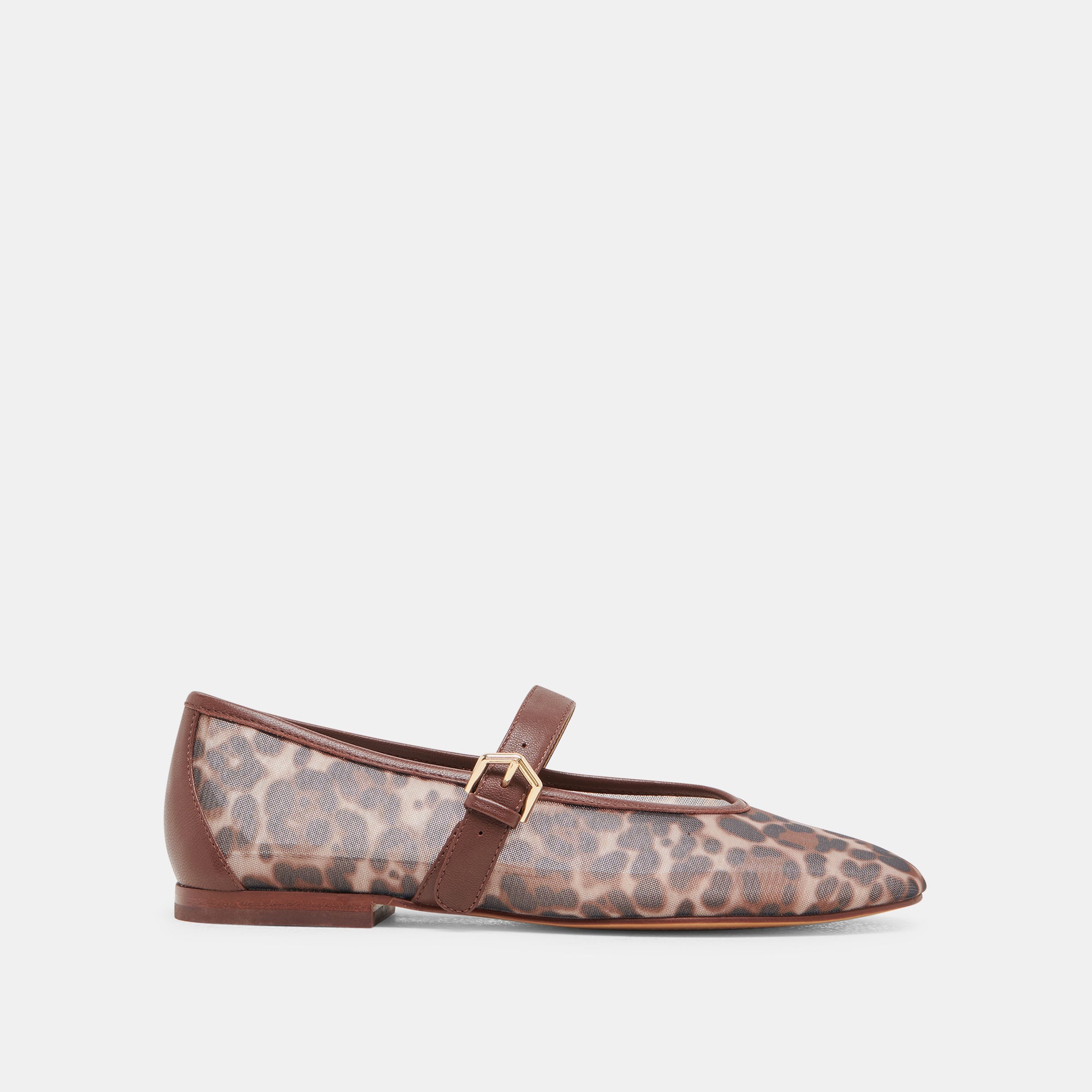 Roslyn Leopard Print Mesh Ballet Flats - Comfortable Women's Slip-On Shoes for Casual Wear, Office & Dance