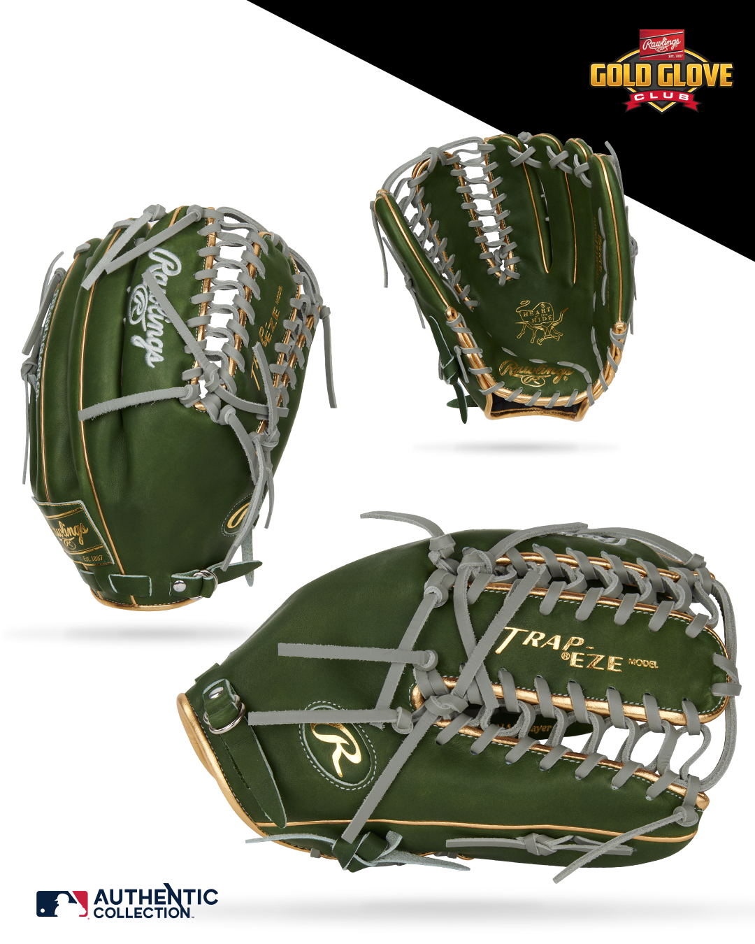 Rawlings Gold Glove Club September 2024 Heart of the Hide 12.75'' Baseball Glove (PROMT27MGG) - Premium Leather Mitt for Infield & Outfield Players