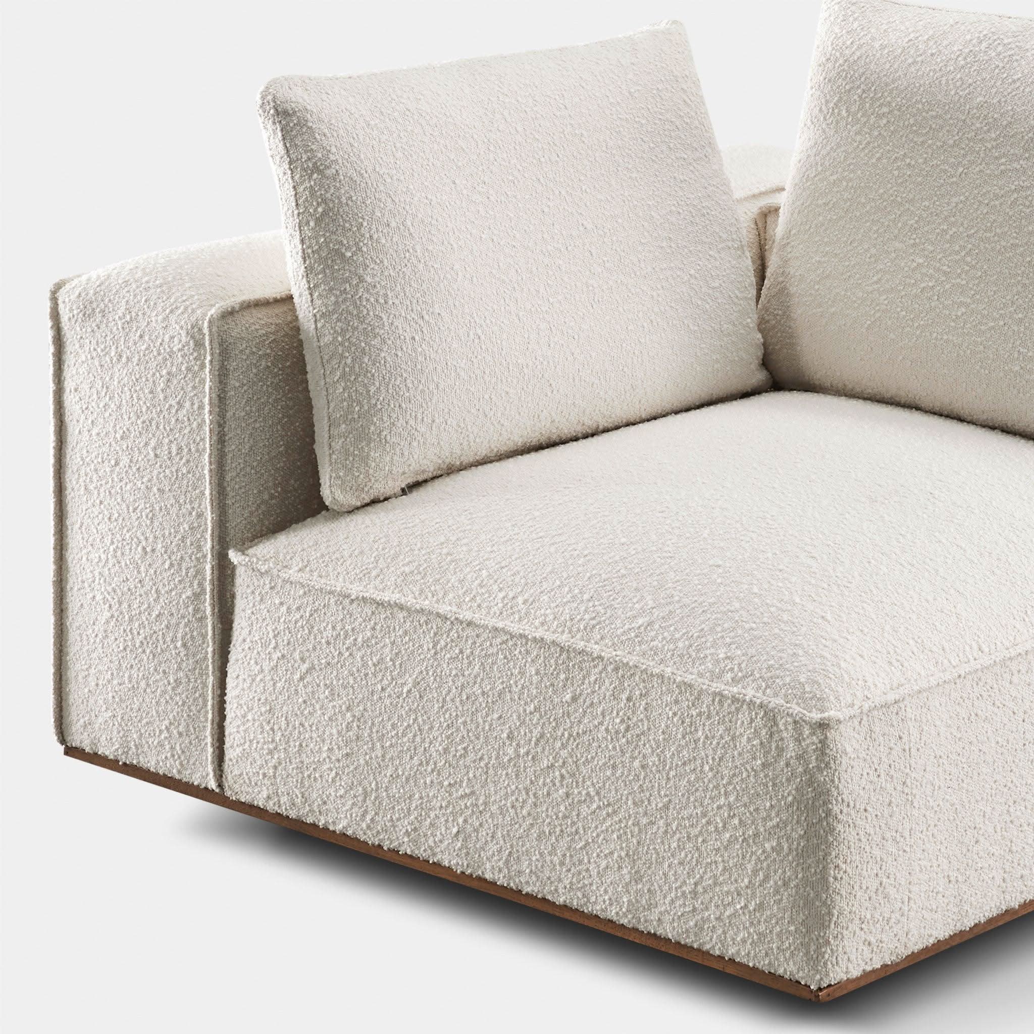 Stylish Santorini Corner Right Sectional Sofa - Perfect for Living Room, Lounge & Small Spaces