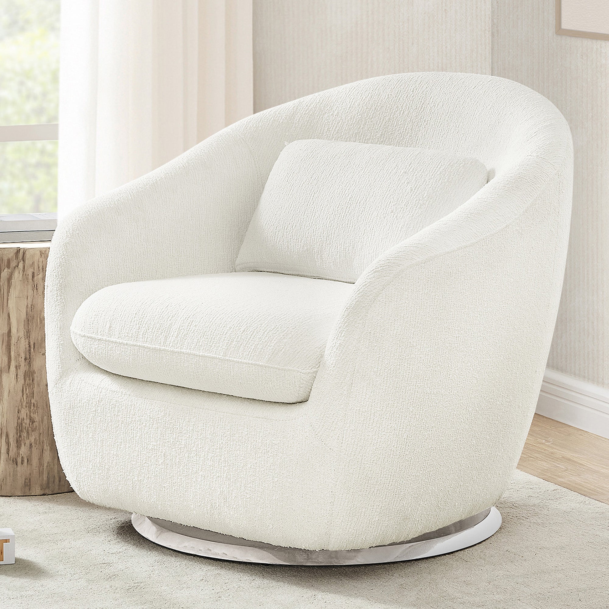 BabyGap Hudson 360-Degree Swivel Glider Tub Chair - Comfortable Nursery Rocking Chair for Breastfeeding, Soothing & Relaxing - Perfect for Baby's Room, Nursery Decor & Parenting Gifts