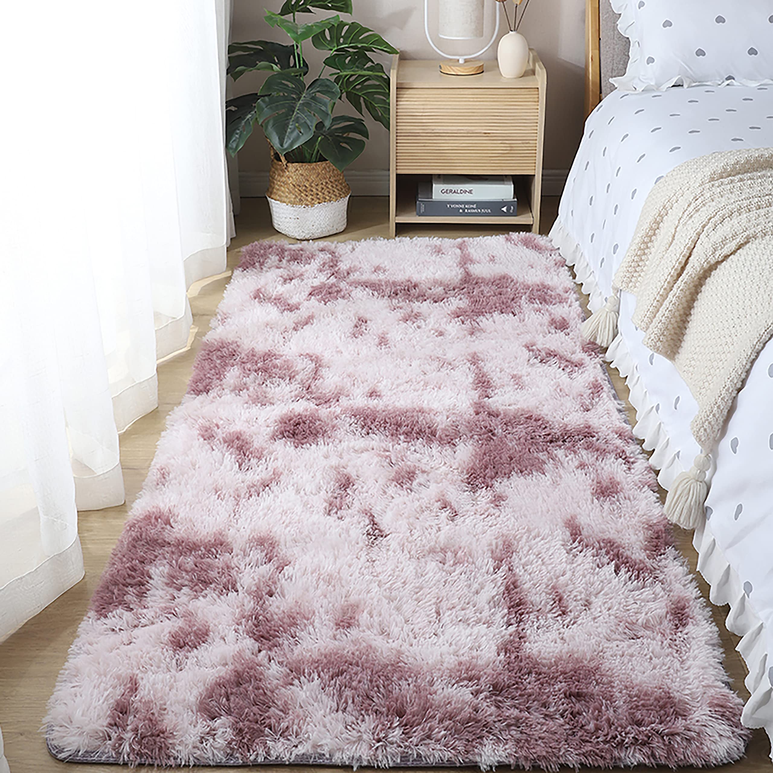 Extra Large Fluffy Shag Area Rug 8x10 - Ultra Soft Plush Shaggy Rug for Living Room, Bedroom, Kids Room - Cozy Furry Floor Carpet for Girls, Boys, Teens - Perfect for Nursery, Dorm, Playroom & Home Decor