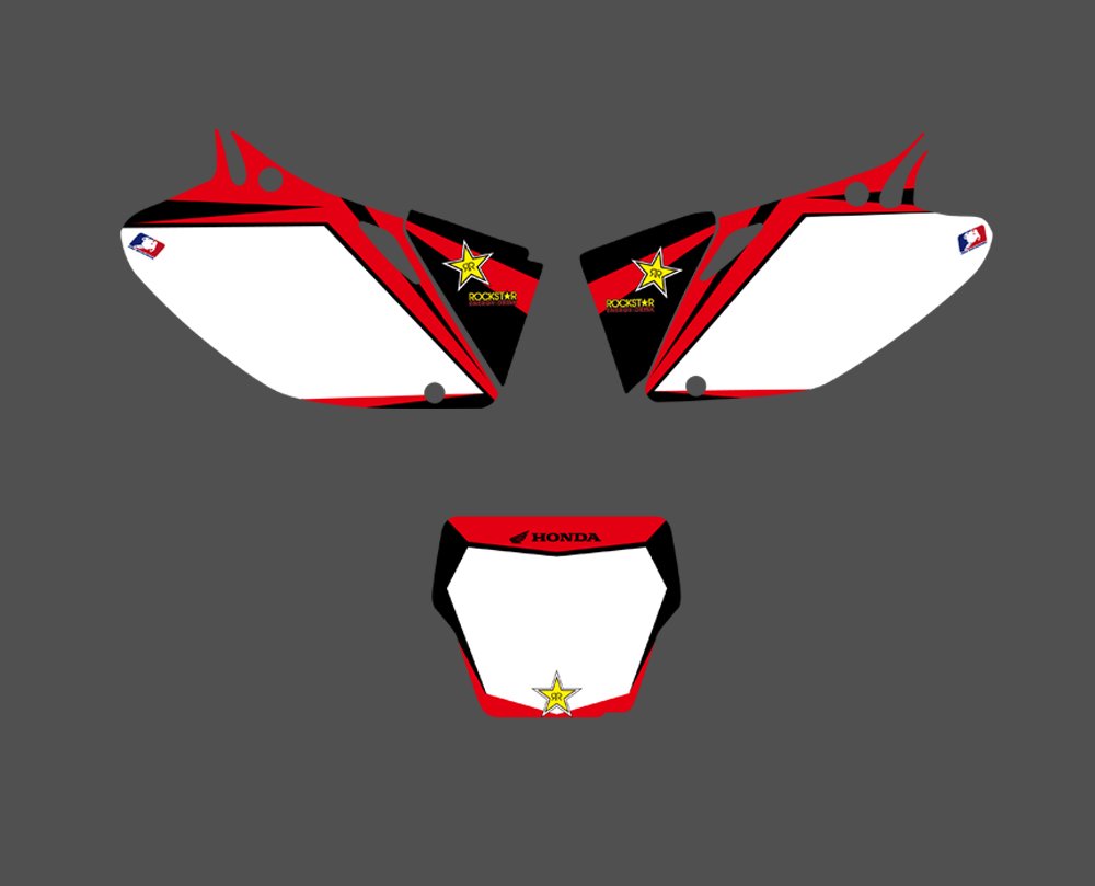 3M Custom Motocross Motorcycle Decals & Stickers Graphics Kit for Honda CRF450R/CRF450 (2002-2004 Models) - Durable Vinyl Decals for Bike Customization, Racing & Off-Road Adventures