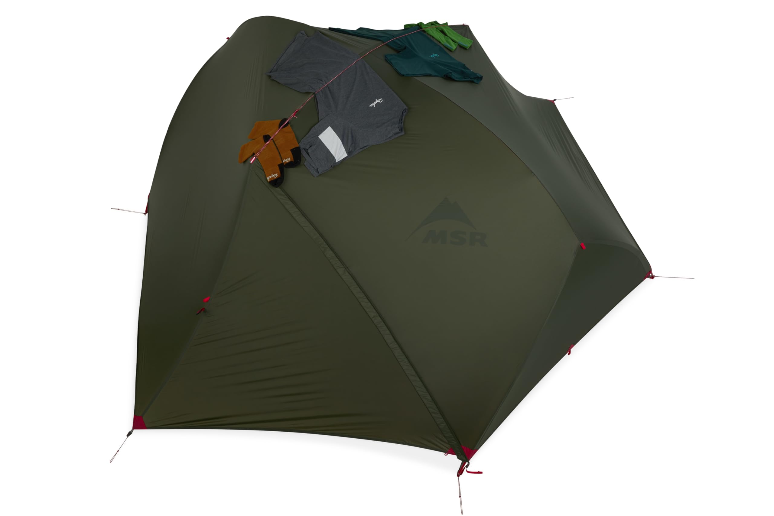 MSR Hubba Hubba Bikepack 2-Person Backpacking Tent - Lightweight Green Camping Shelter for Bikepacking & Outdoor Adventures