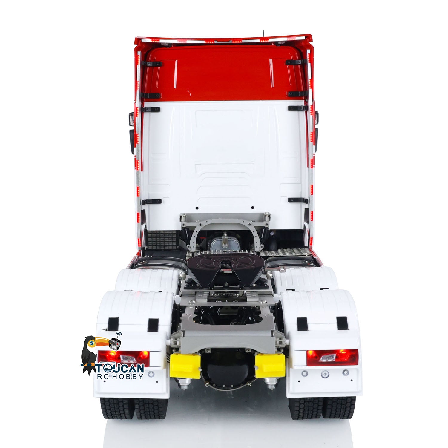 1/14 Scale RC Tractor Truck 770S - 6x6 Metal Chassis with Light, Sound & Smoke Effects - 3-Speed Transmission & Differential Lock - Openable Cabin - I6S Remote Control - Perfect for Off-Road Adventures & Construction Play