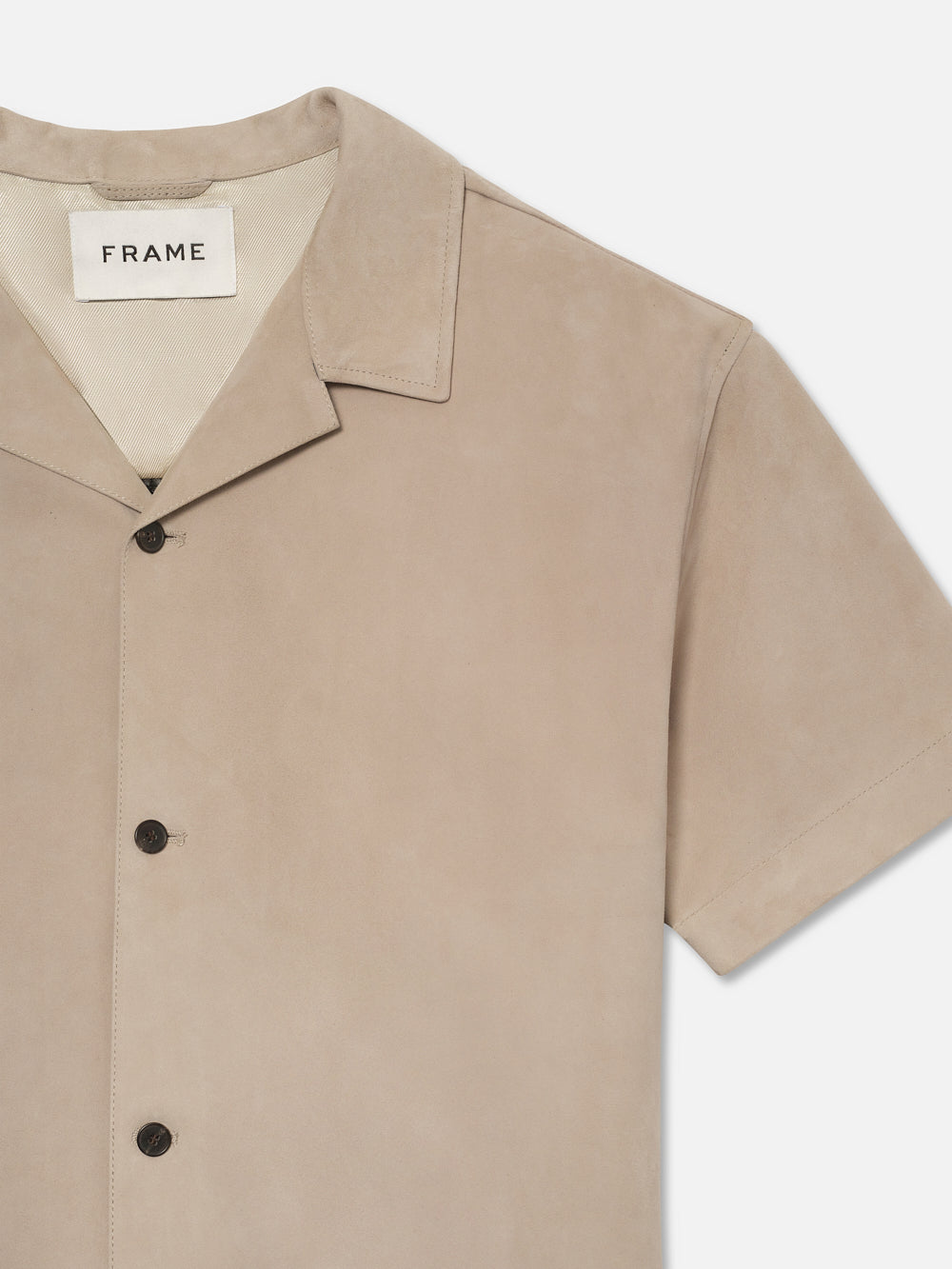 Premium Short Sleeve Suede Shirt for Men - Soft & Stylish Smoke Grey Button-Up - Perfect for Casual Outings & Date Nights