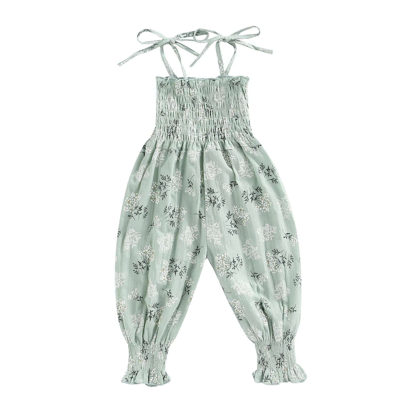 **Newborn Baby Girl Summer Romper - Floral One-Piece Jumpsuit with Lace Trim Straps | Soft & Breathable Outfit for Infants 0-12 Months | Perfect for Playdates, Beach Trips & Photo Shoots**