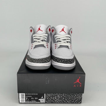 Original Air Jordan 3 Retro 'Fire Red' Men's Basketball Shoes - Size 7 (DM0967-160) - Classic Sneakers for Streetwear, Gym & Casual Outfits