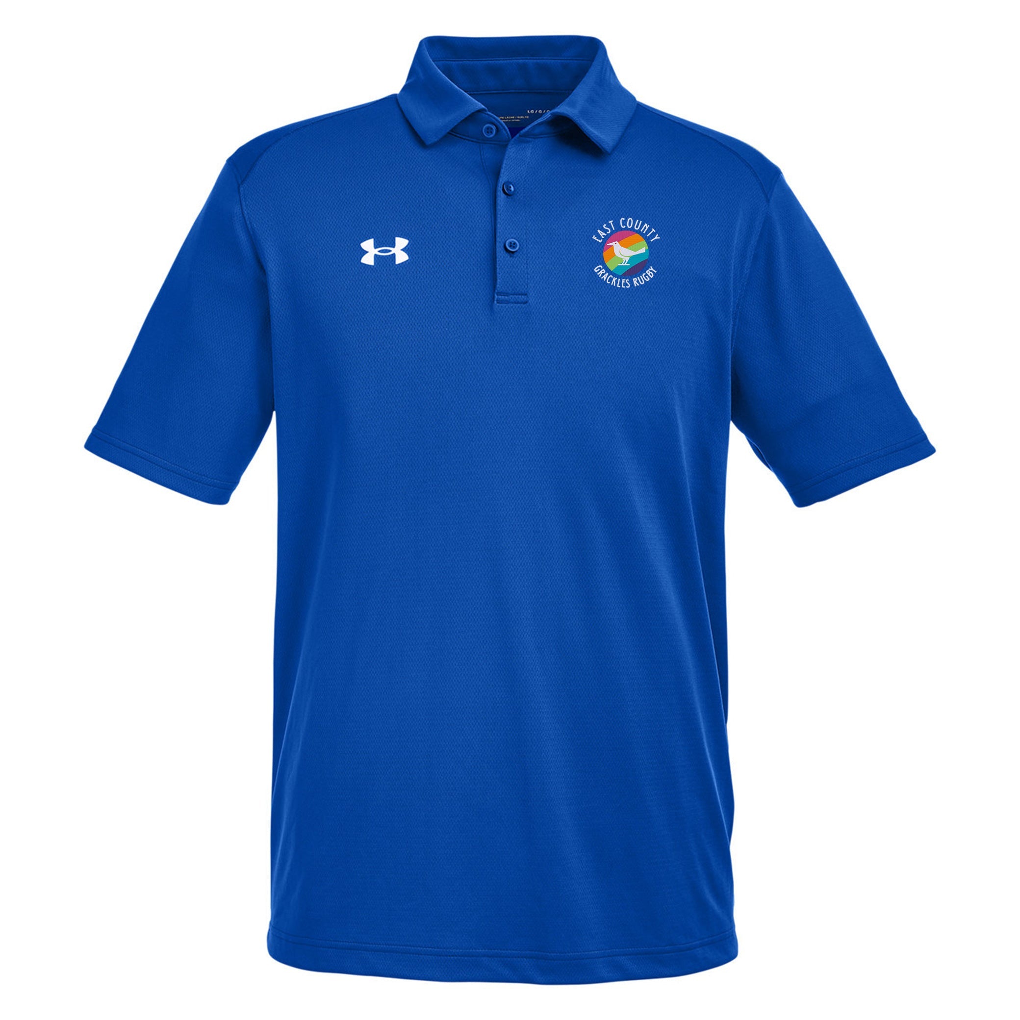 East Co. Grackles UA Team Tech Polo Shirt - Moisture Wicking Performance Golf & Tennis Polo for Men - Perfect for Sports, Work & Casual Wear