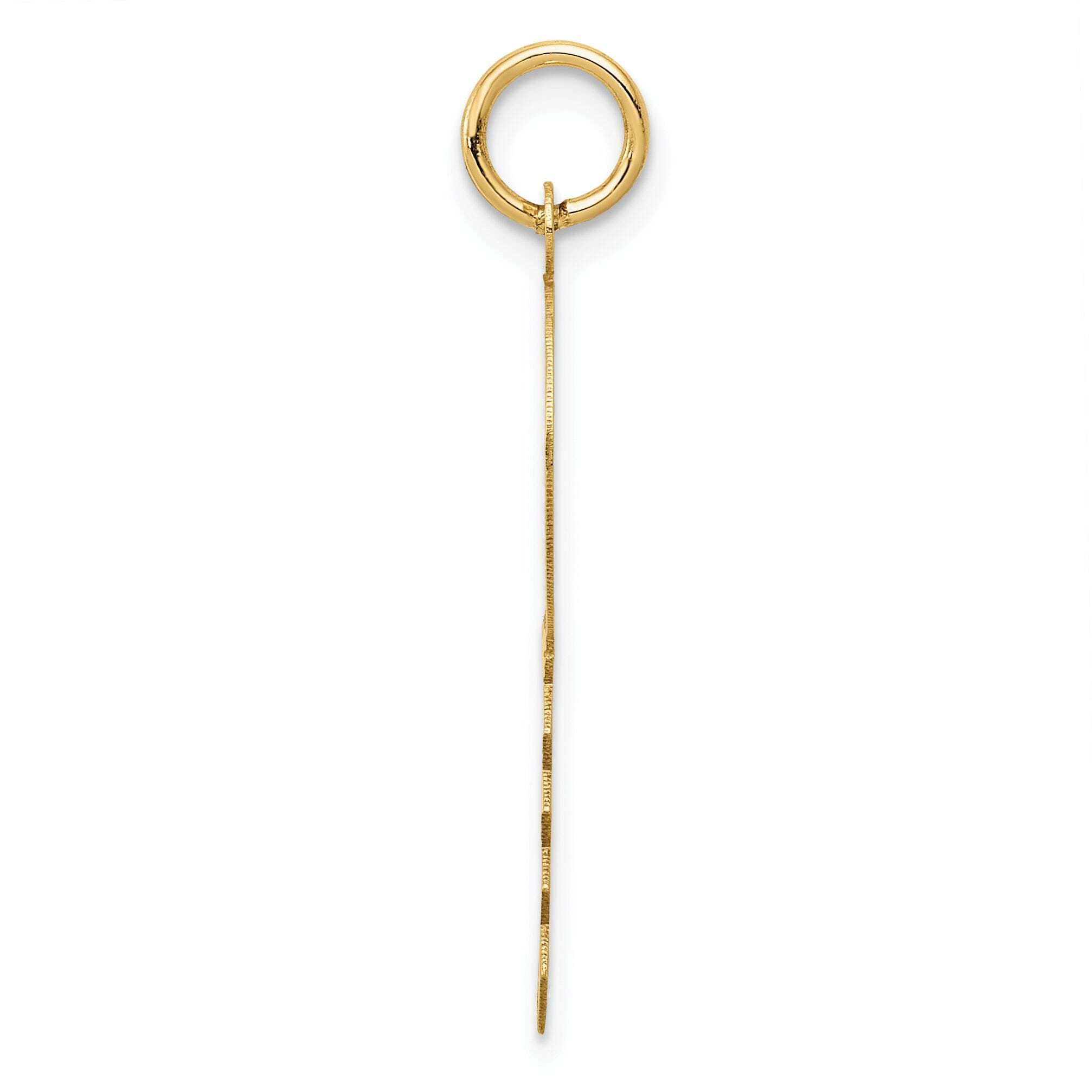 14K Yellow Gold Two Hearts and Arrow Love Key Charm Pendant - Romantic Gift for Anniversary, Valentine's Day & Couples Jewelry