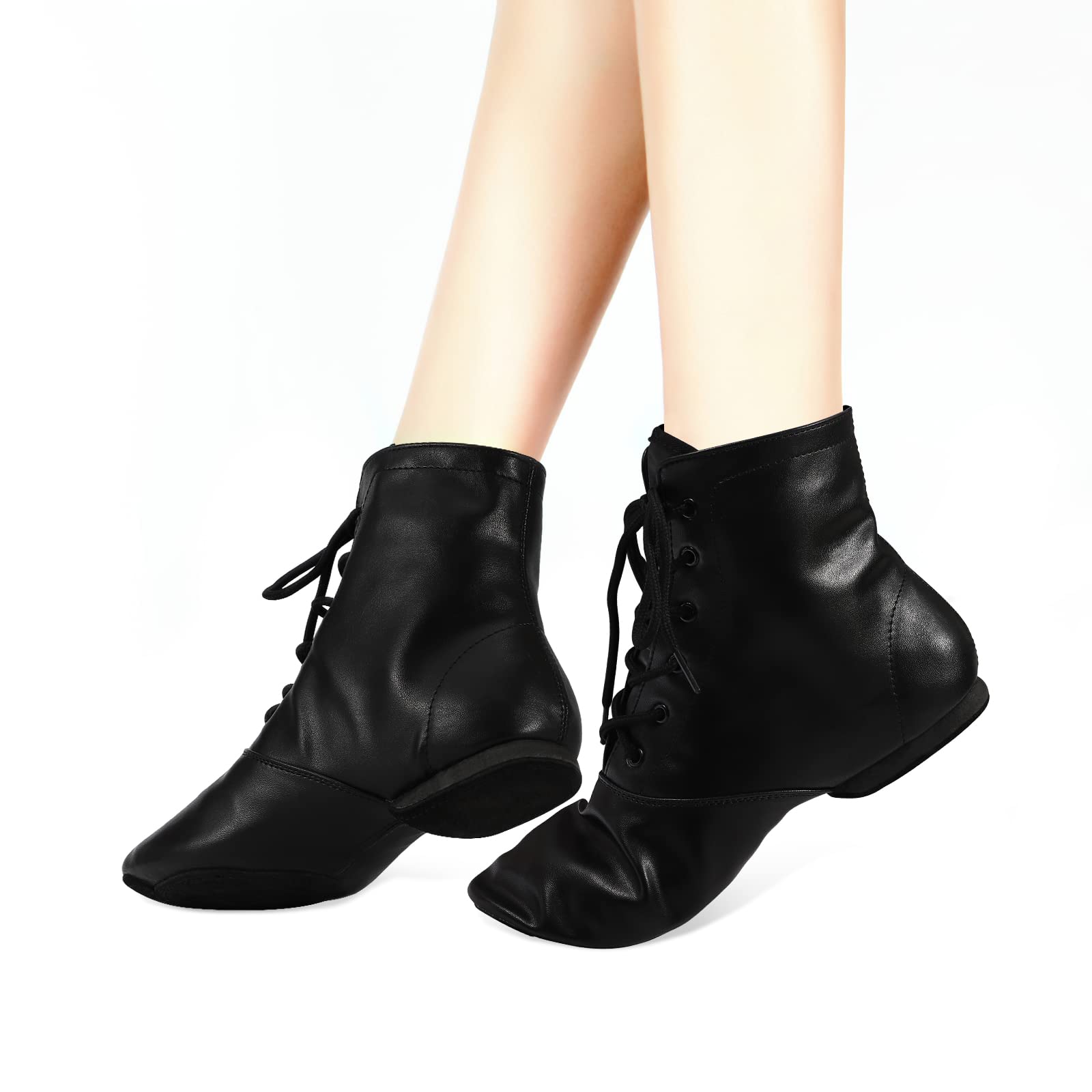 Best Jazz Dance Boots for Women & Men - Split Sole Leather Dancing Shoes - Perfect for Ballet, Jazz, and Modern Dance Performances