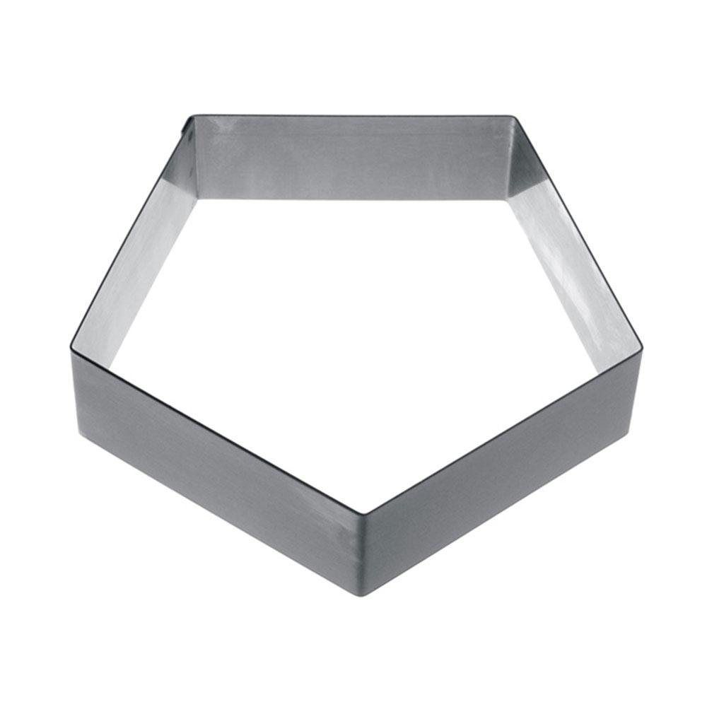 Premium 1/2 Inch High Pentagon Mousse & Entremet Molds - Professional Baking Tools for Desserts, Pastries & Chocolate Molds - Perfect for Home Chefs & Commercial Kitchens