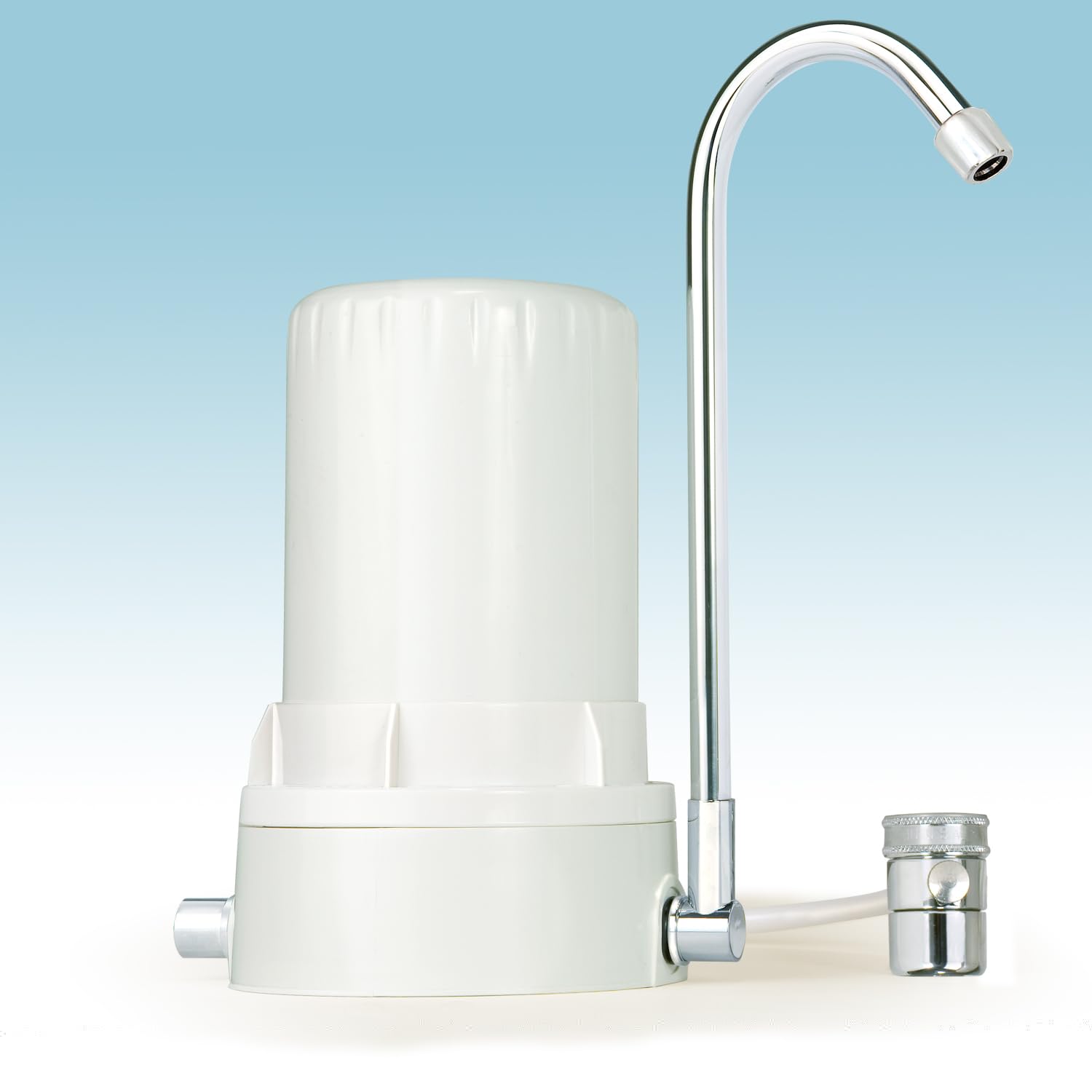 AYRO HT Plus Countertop Water Filter with Alkaline Minerals & Antioxidants - White - USA Made | Improves Taste & Hydration for Home, Office & Travel Use