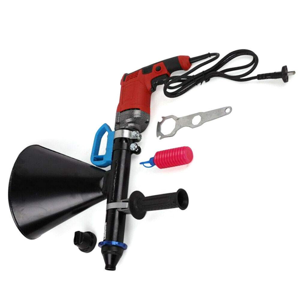 700W Electric Mortar Grout Gun - Professional Brick Pointing & Tile Grouting Cement Applicator Tool with 2 Nozzles for Masonry, Construction & Home Renovation Projects