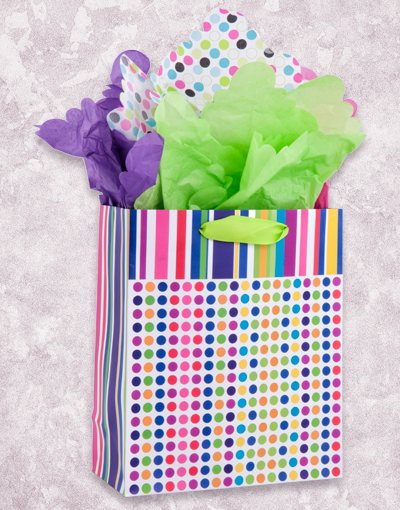 Striped Bikini Gift Bags - Perfect for Beach Parties, Bridal Showers & Birthday Celebrations
