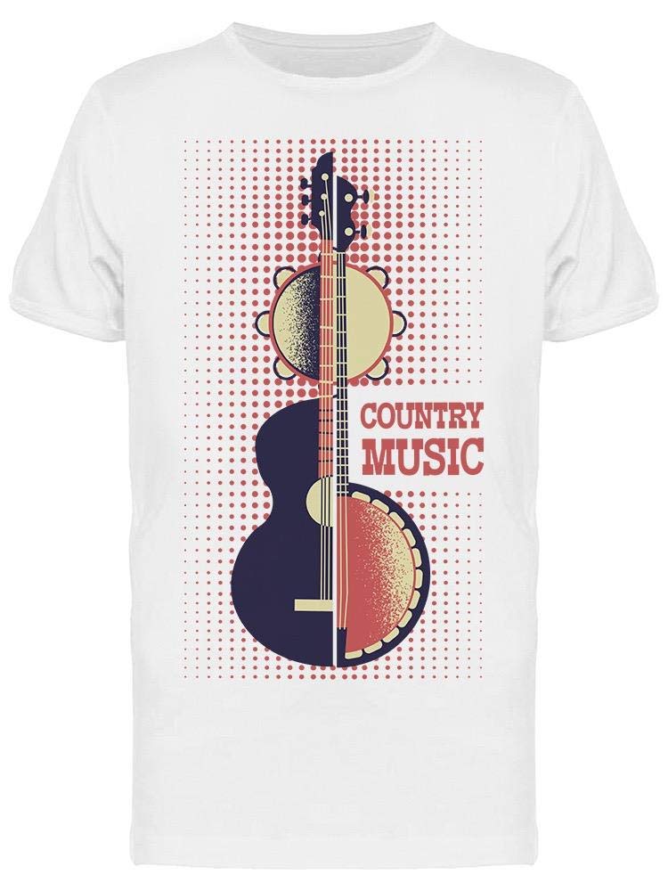 Vintage Country Music Guitar & Banjo Graphic T-Shirt for Men - Comfortable Cotton Tee for Concerts, Casual Wear & Music Lovers