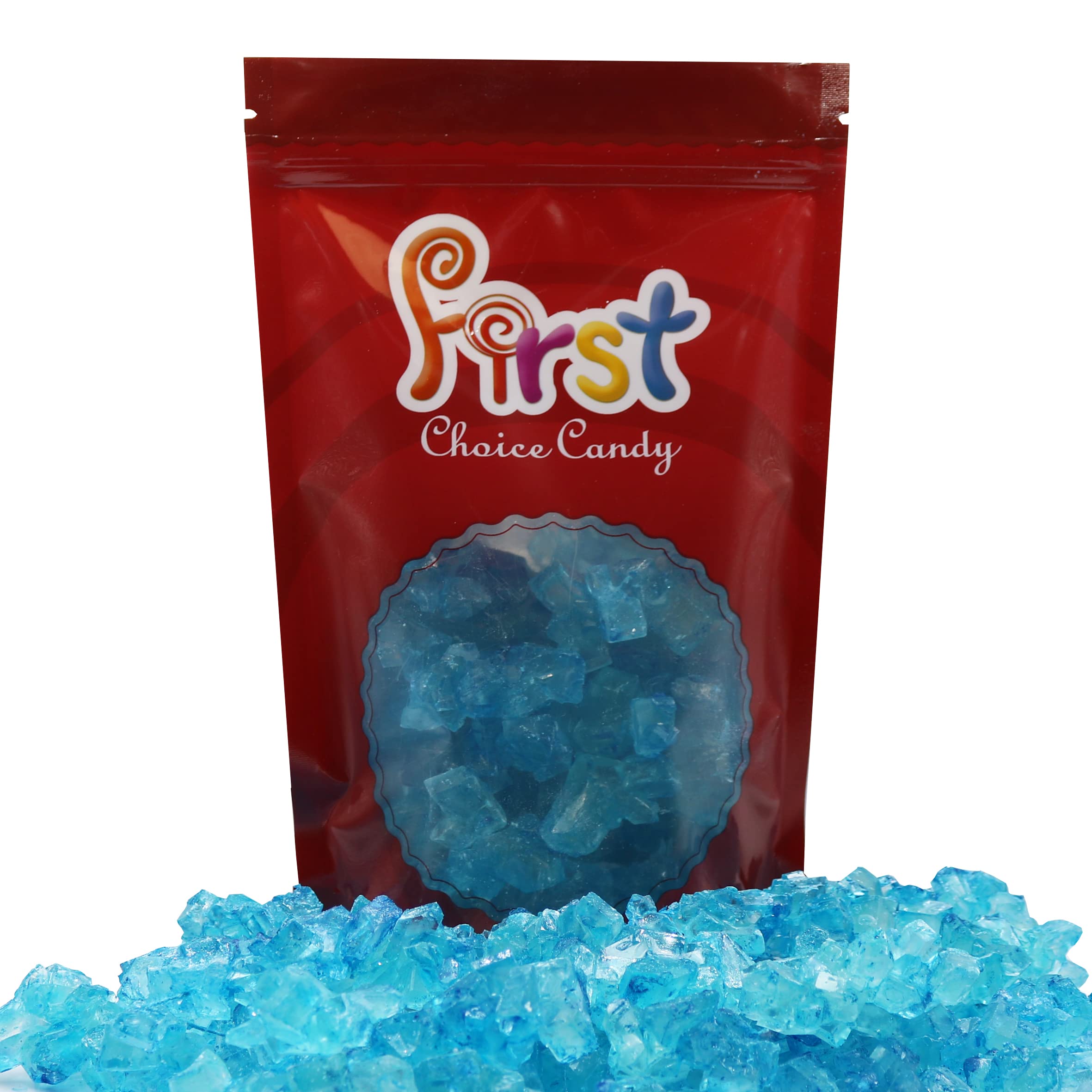 FirstChoiceCandy Rock Candy Strings - 1.5 Pound Bulk Bag (Blue Raspberry Flavor) | Perfect for Party Favors, Gift Bags, and Dessert Decorations