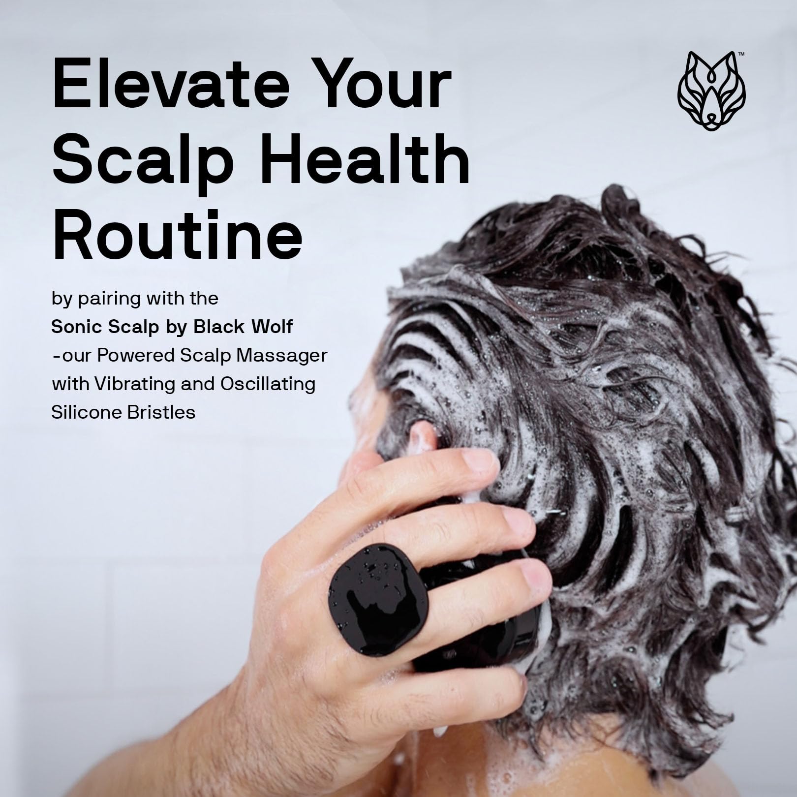 Black Wolf Men's Shampoo for Oily Hair - 33.8 Fl Oz Charcoal-Infused Oil Control Shampoo with Moisturizing & Deep Cleansing Formula | Hydrates & Nourishes Scalp | Daily Hair Care for Men | Perfect for Gym, Work & Active Lifestyles