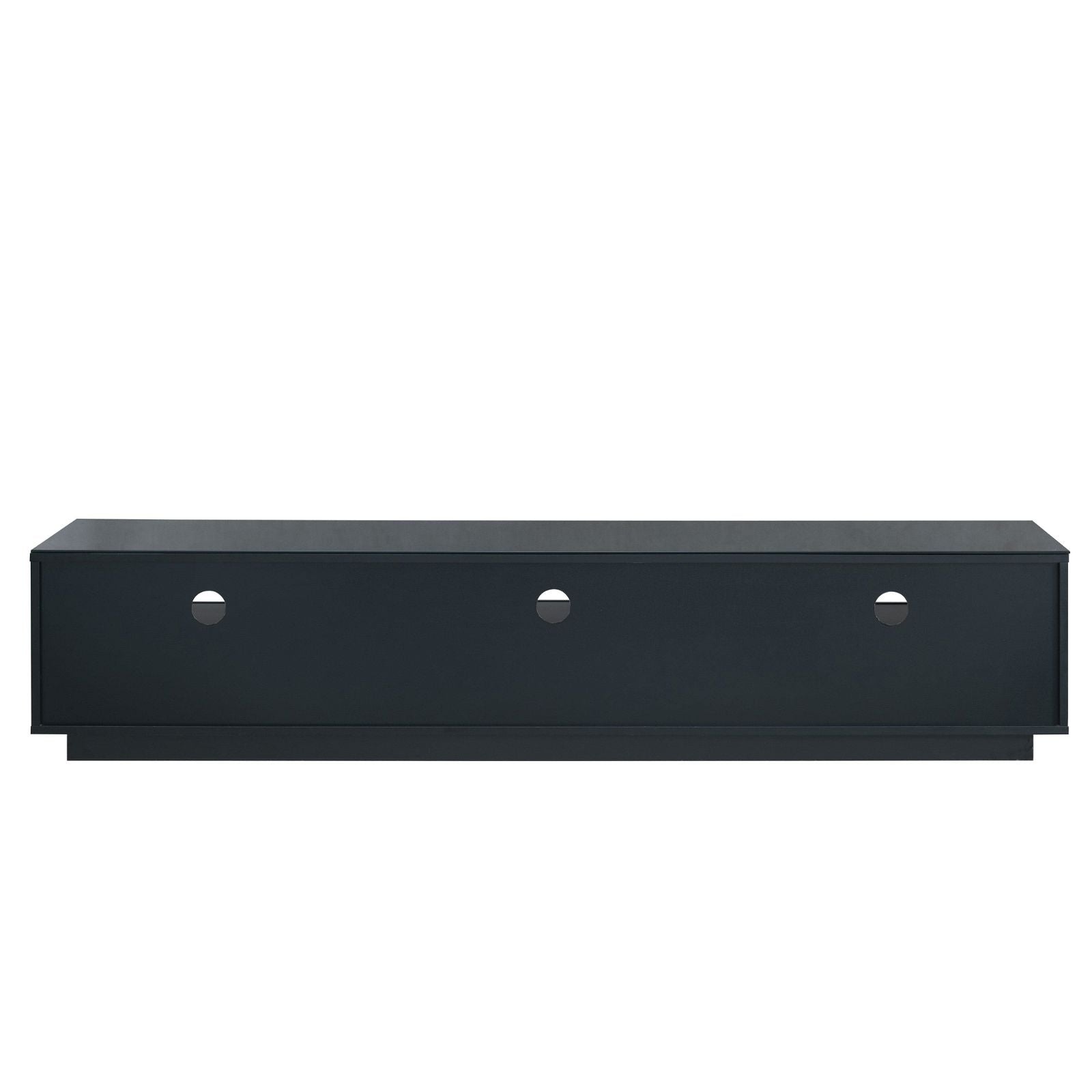 Tauris™ SUAVE1800 Black Entertainment Center - Modern TV Stand for Living Room, Home Theater & Gaming Setup