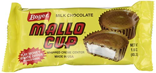 Boyer Candy Company Mallo Cups - 24 Count (4 Pack) | Delicious Marshmallow & Chocolate Candy | Perfect for Halloween, Party Favors & Office Snacks
