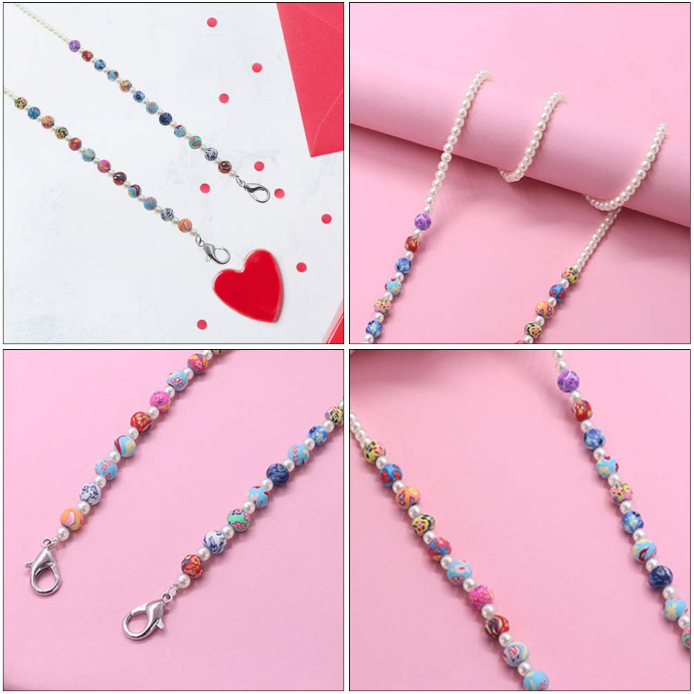 KESYOO 10-Pack Adjustable Beaded Eyeglass Chain Necklace for Men - Stylish Sunglass Holder Strap with Clips, Perfect for Reading Glasses & Sun Protection - Ideal for Outdoor Activities, Travel, and Daily Use