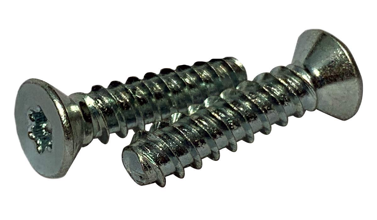 Small Parts 0812LTF Zinc Plated Steel Thread Rolling Screw for Plastic, 82° Flat Head, Star Drive, #8-16 Thread, 3/4