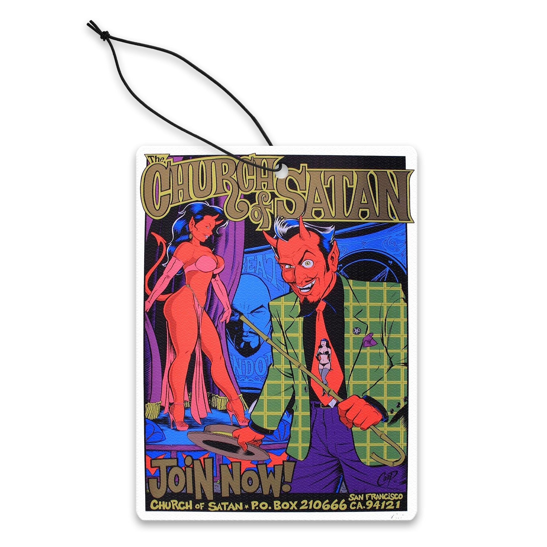 Satanic Air Freshener - Gothic Car Freshener for Satanists & Occult Enthusiasts - Perfect for Altar Decor, Rituals & Dark Aesthetic Spaces