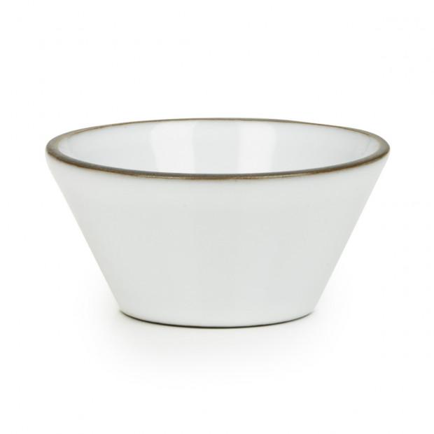 Equinoxe Conique Bowl Medium White (Set of 6) - Elegant Porcelain Serving Bowls for Soup, Salad, Dessert - Perfect for Dinner Parties & Home Decor