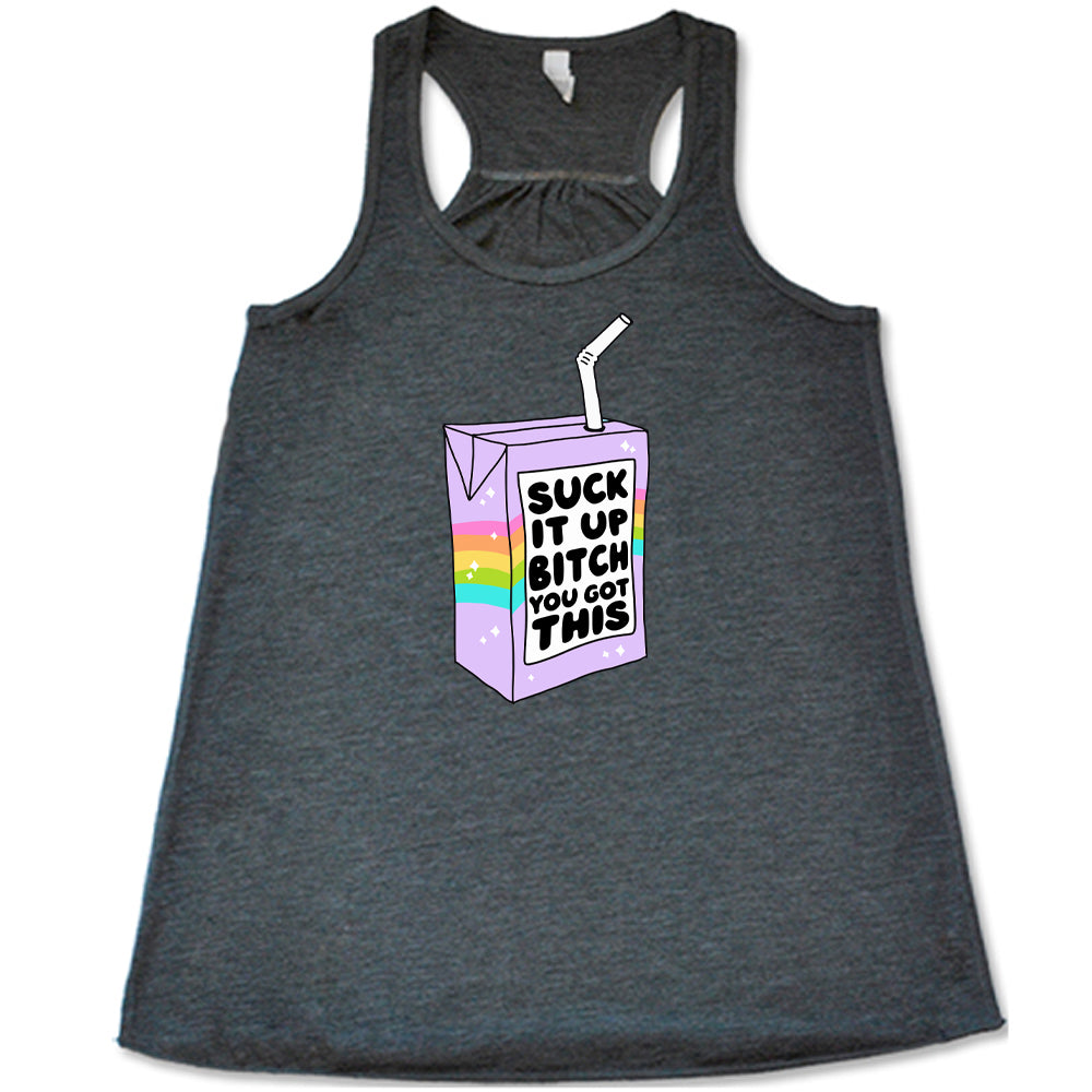 Motivational 'Suck It Up Bitch You Got This' T-Shirt - Funny Inspirational Quote Tee for Women & Men - Gym, Workout, Everyday Wear