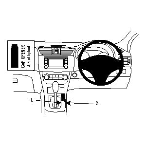 ClicOn No Holes Car Dashboard Mount for Nissan Pulsar (2013-2019) - Secure Phone Holder for Hands-Free Navigation & Driving
