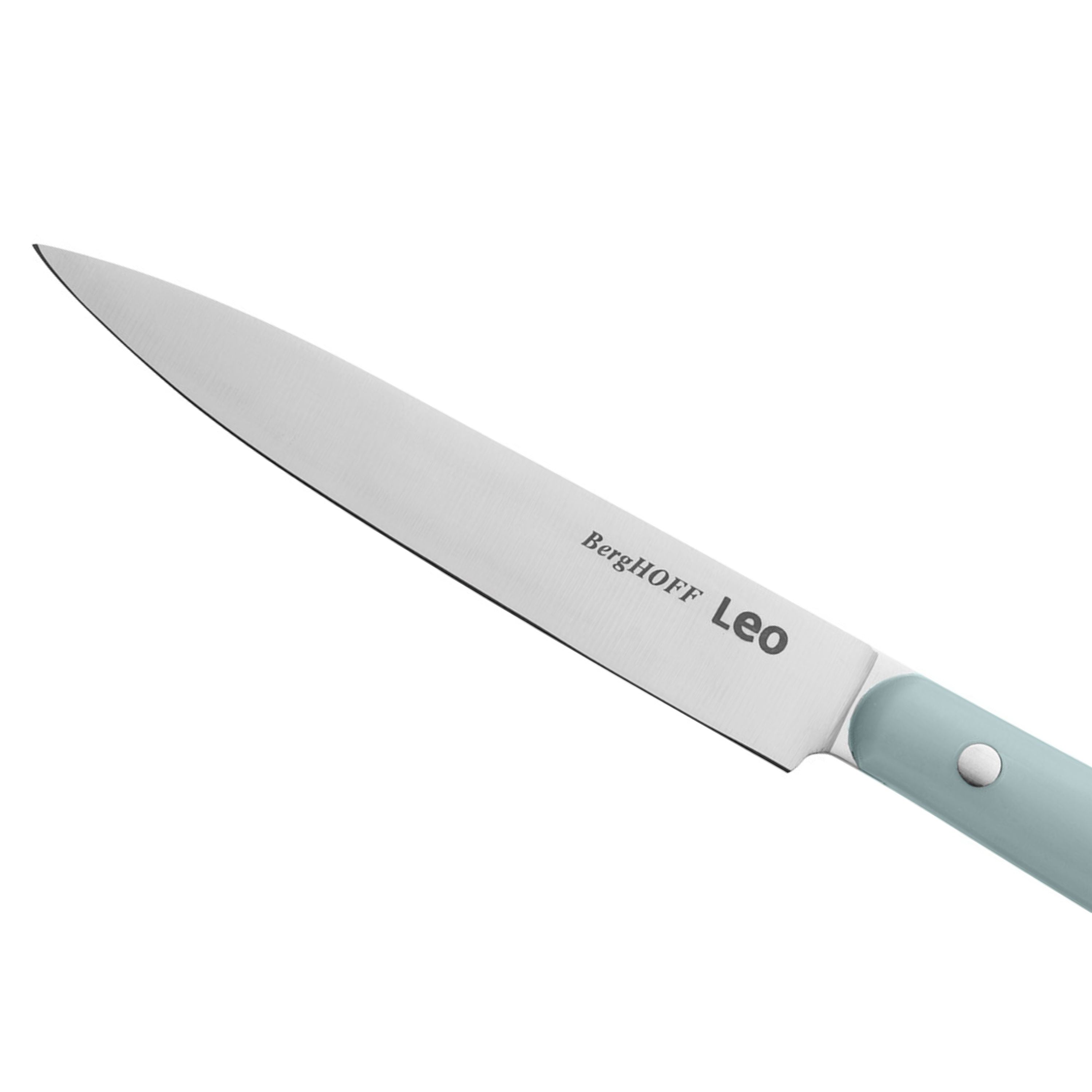 BergHOFF Leo Slate Stainless Steel Utility Knife 5-Inch - Premium Kitchen Knife for Slicing, Chopping & Dicing - Perfect for Home Chefs & Professional Cooking