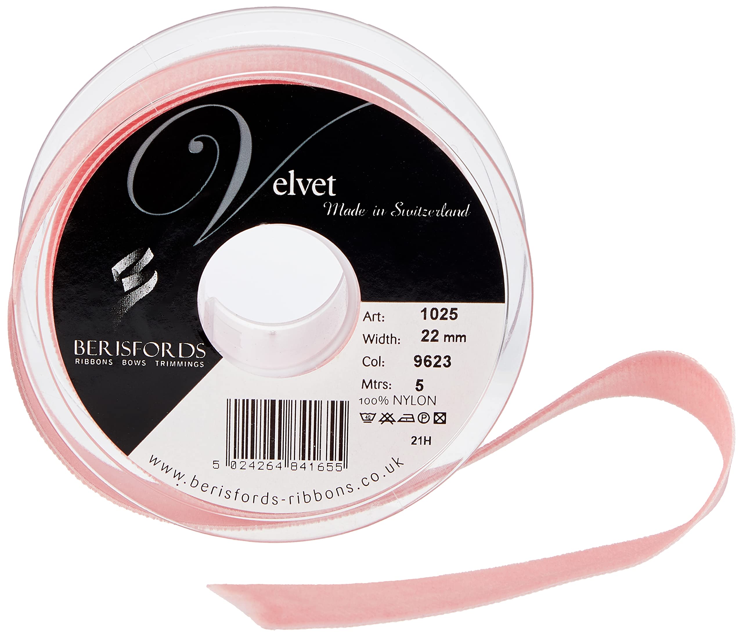 Premium Velvet Ribbon in Dusty Rose - 10.2 x 3 x 10.2 cm - Perfect for Gift Wrapping, DIY Crafts, and Wedding Decorations
