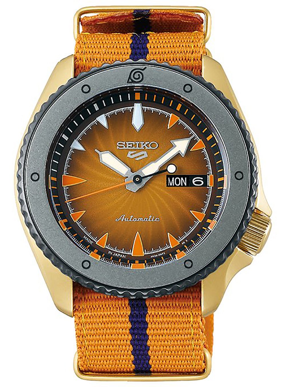 SEIKO 5 Sports Naruto & Boruto Limited Edition Watch - Naruto Uzumaki Model SBSA092 - Made in Japan JDM - Perfect for Anime Fans & Collectors