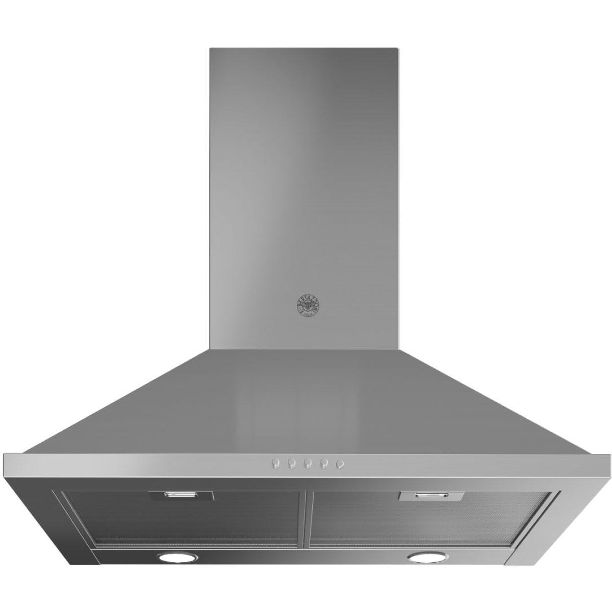 Bertazzoni 30 Inch Professional Series Wall Mount Range Hood KCH30XV - Stainless Steel Kitchen Ventilation for Home Chefs & Cooking Enthusiasts - Perfect for Modern Kitchens & Gourmet Cooking