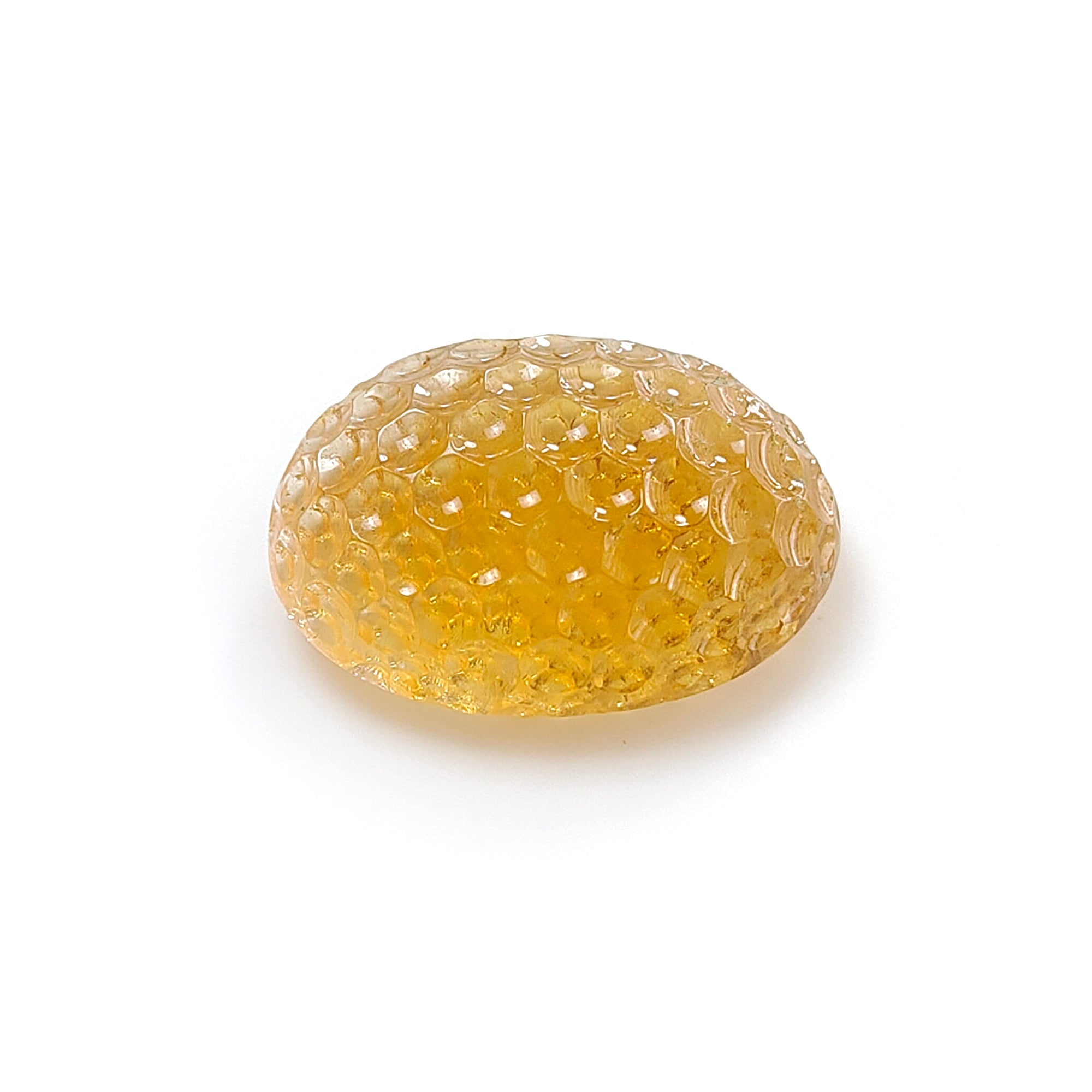 Natural Untreated Citrine & Amethyst Quartz Gemstone Carving - Handcrafted Oval Shape for Jewelry Making, Healing Crystals & Spiritual Decor (1pc) | Perfect for Necklaces, Bracelets, Meditation & Home Decoration