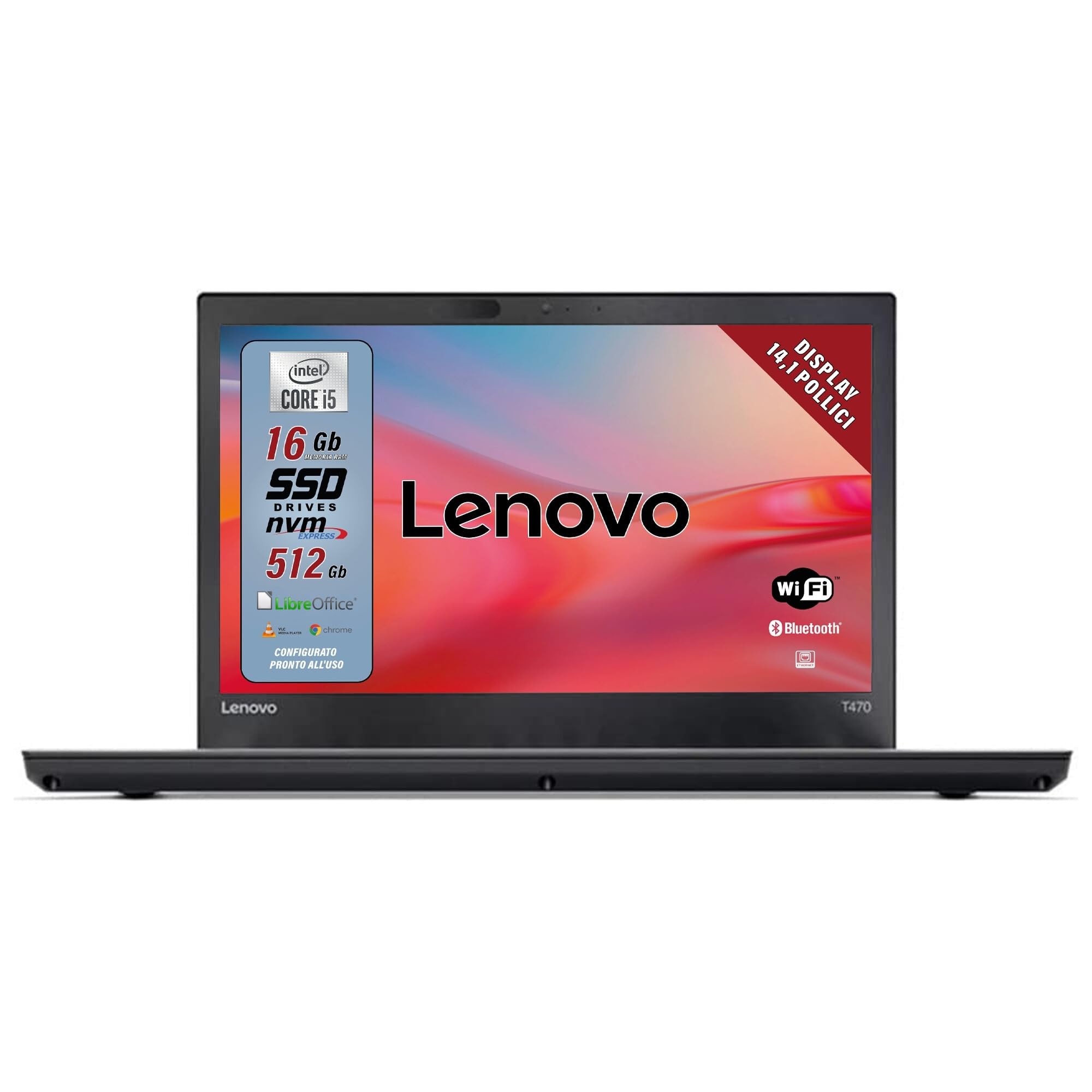 Lenovo Refurbished Laptop - Intel Core i5 Processor, 14