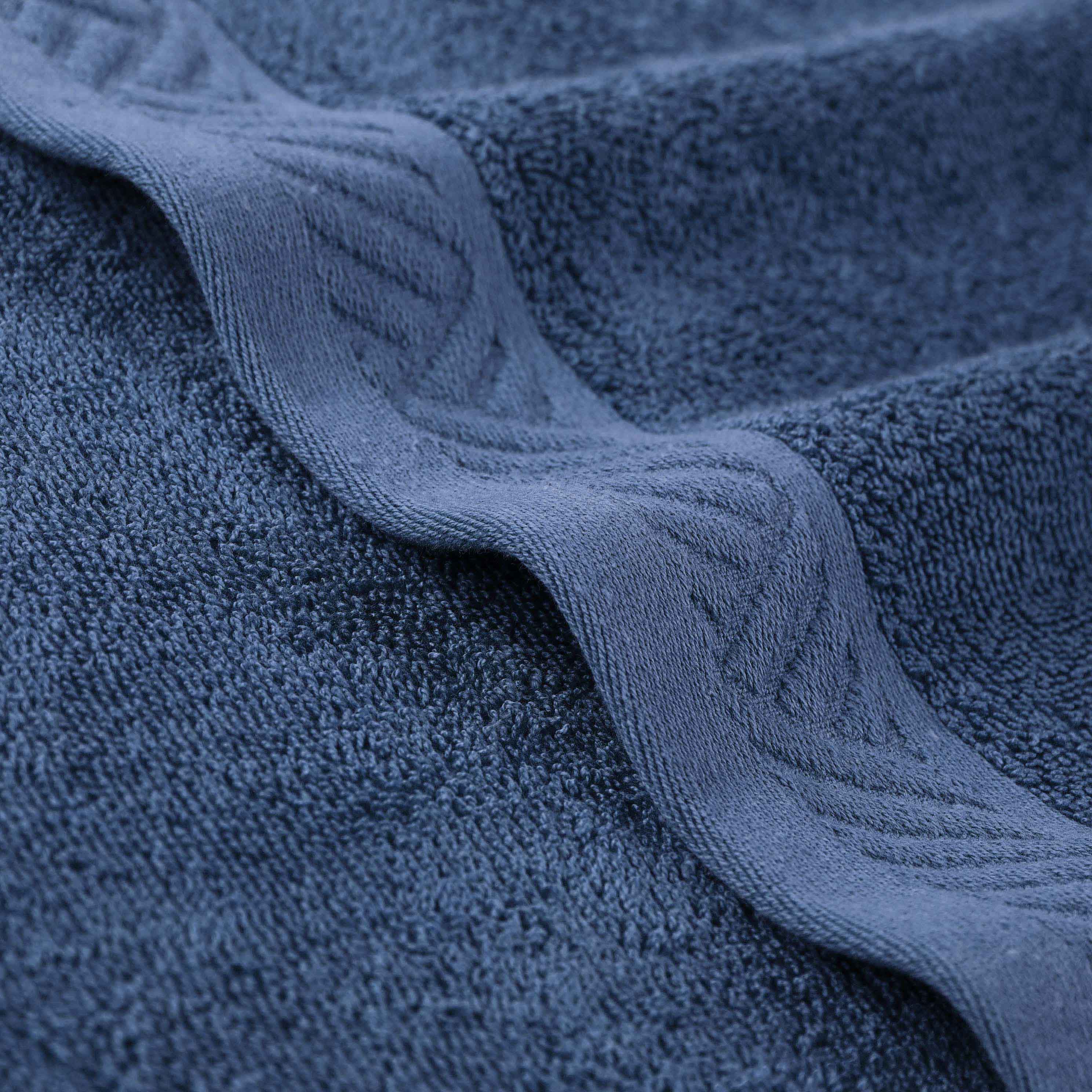 Luxury 6-Piece Egyptian Cotton Towel Set - Basketweave Jacquard & Solid Design - Ultra Soft & Absorbent Bath Towels for Spa, Hotel, or Home Use