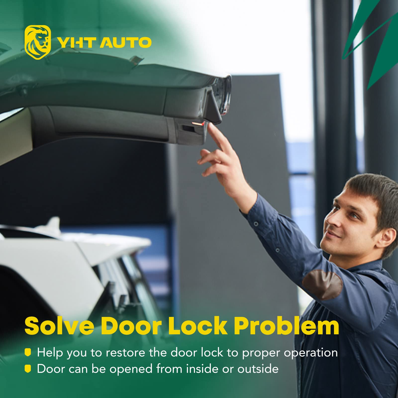 YHTAUTO Rear Liftgate Door Lock Actuator Replacement for 2004-2012 Nissan Titan Pickup Truck | Compatible with Liftgate Hatch Latch Lock Part #90500ZJ00A | Easy DIY Installation for Secure Cargo Access