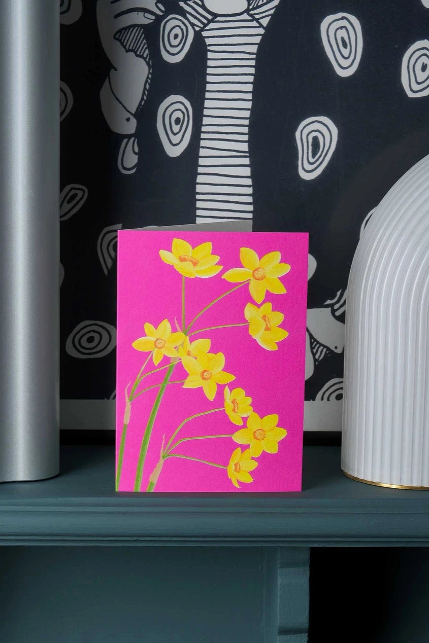 Beautiful Daffodils Greeting Card - Spring Floral Birthday & Thank You Card - Perfect for Easter, Mother's Day & Special Occasions