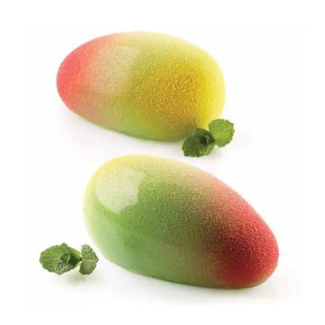 Premium Mango 130 Silicone Mold with Cutter - 6 Unique Shapes for Baking, DIY Crafts & Chocolate Making - Perfect for Cupcakes, Candies & Soap Making