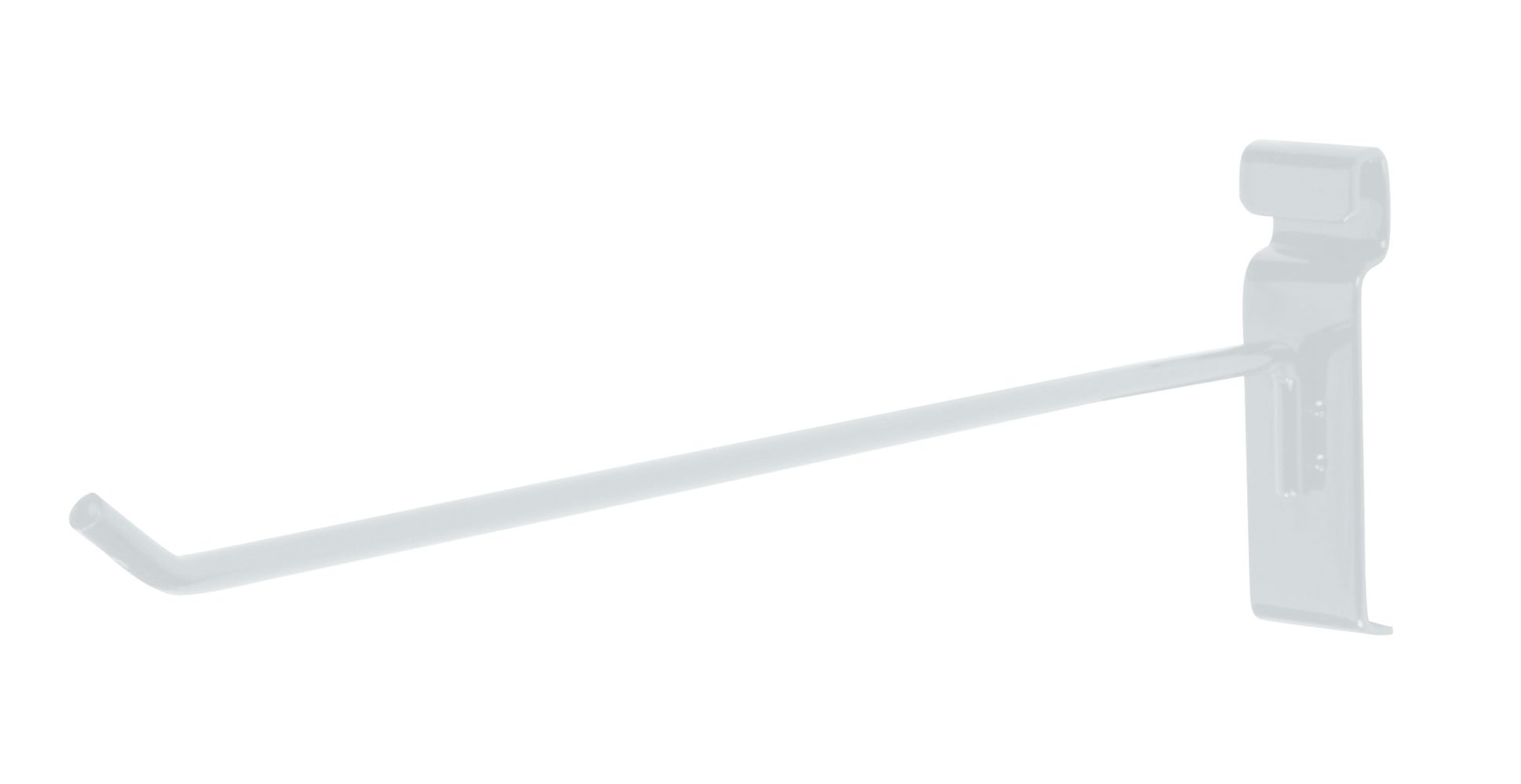 50 Pack SSWBasics 12 Inch White Gridwall Hooks - Heavy Duty Grid Wall Accessories for Retail Display, Wire Grid Organization & Wall Storage - Perfect for Stores, Boutiques & Home Organization