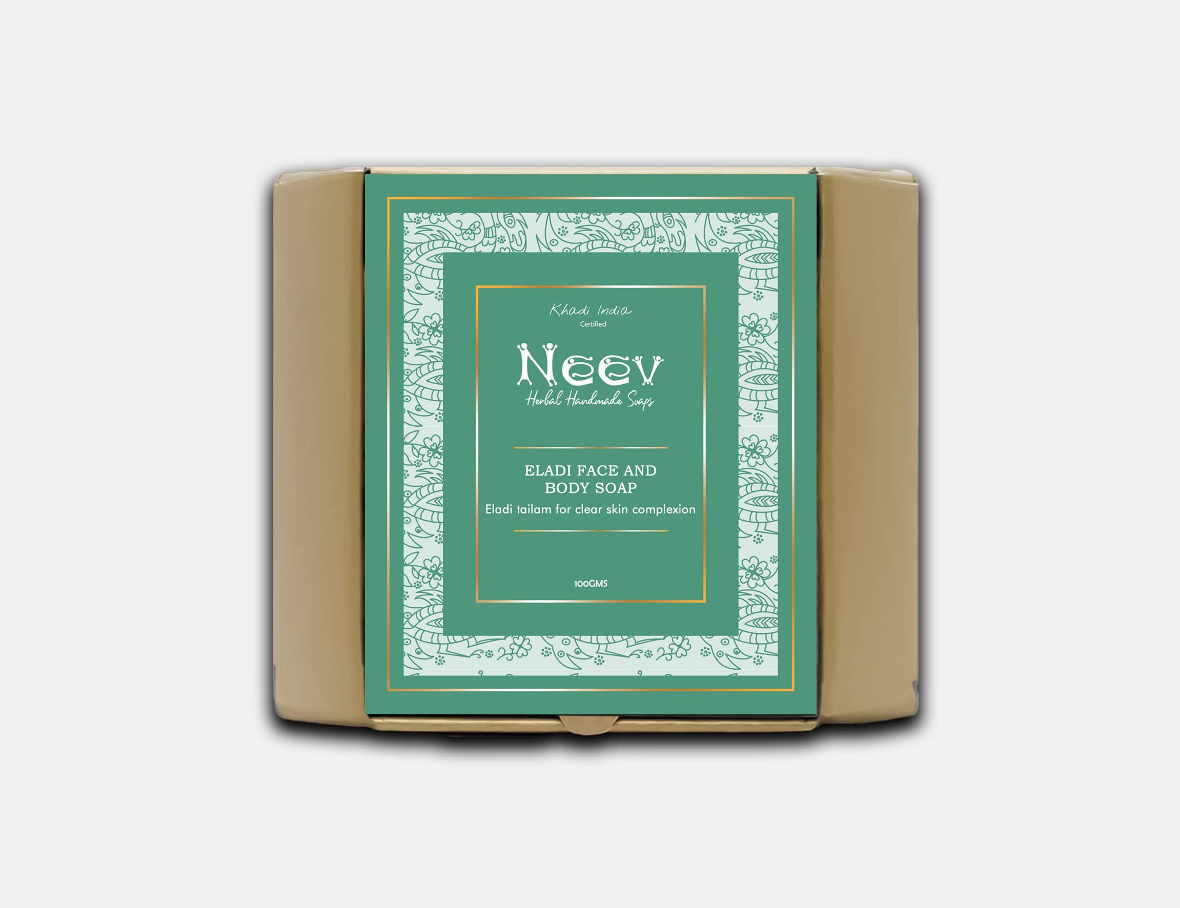 Neev Eladi Natural Face and Body Soap Bar for Sensitive Skin | Organic Cleansing & Moisturizing | Perfect for Daily Skincare & Bath Routine