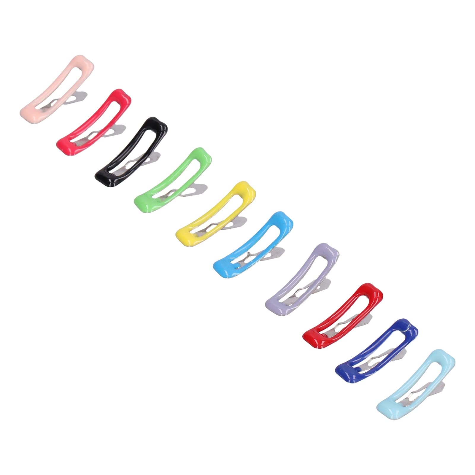 HEEPDD 50-Piece Pet Hair Clips Set - 10 Color Dog & Cat Hair Accessories (2cm/0.8in) for Grooming, Styling & Daily Use - Perfect for Puppies, Kittens & Small Pets